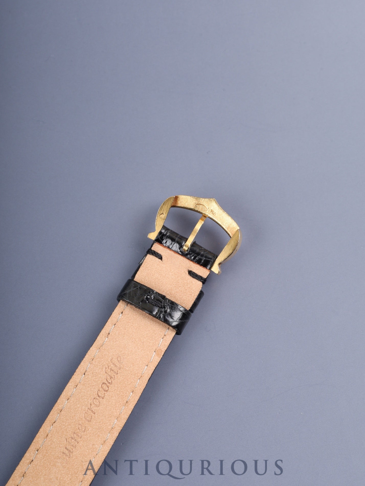 カルティエ トーチュ LM 10712 手巻き Cal.7001(プゾー)750YG 革 純正尾錠(750YG)ホワイトローマン文字盤(PARIS表記) 純正革ベルト オーバーホール済み