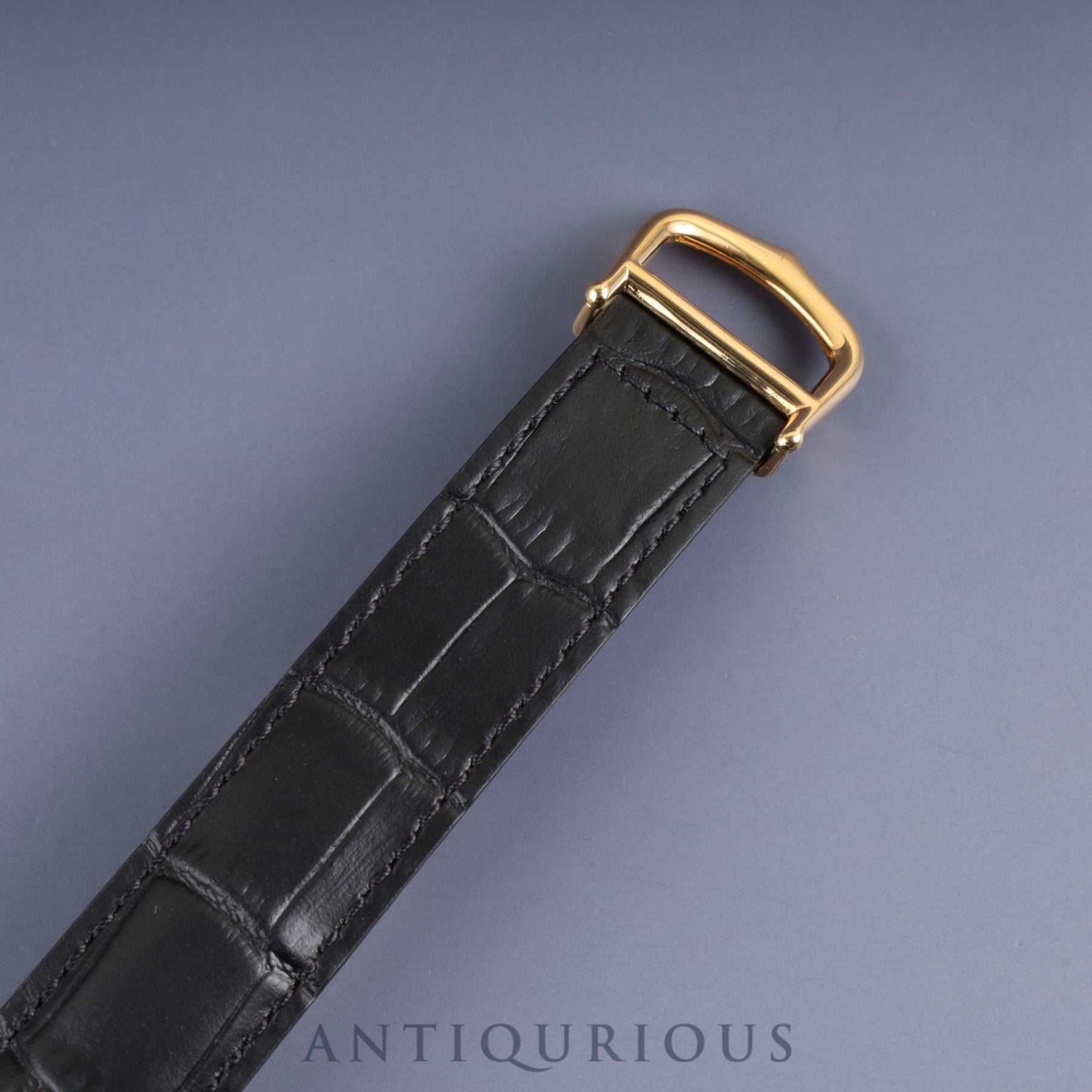 Cartier Must Tank LM 590005 Quartz Caliber - SV925 Leather Strap with Genuine D-Buckle (GP) Arabic Dial Circa 1982-1995 Overhauled and Finished to New
