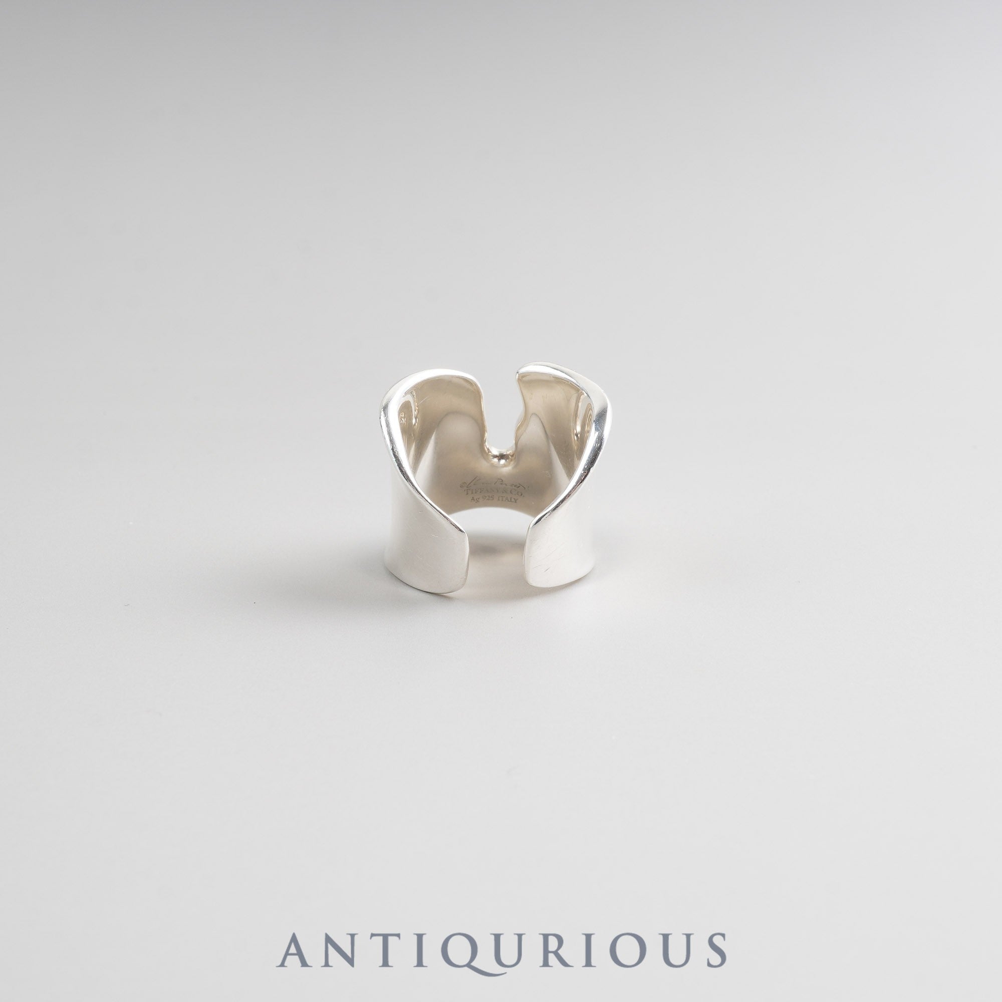 Tiffany Ring Elsa Peretti Split SV925 #7 (US) Approx. Size 14 Dust Bag