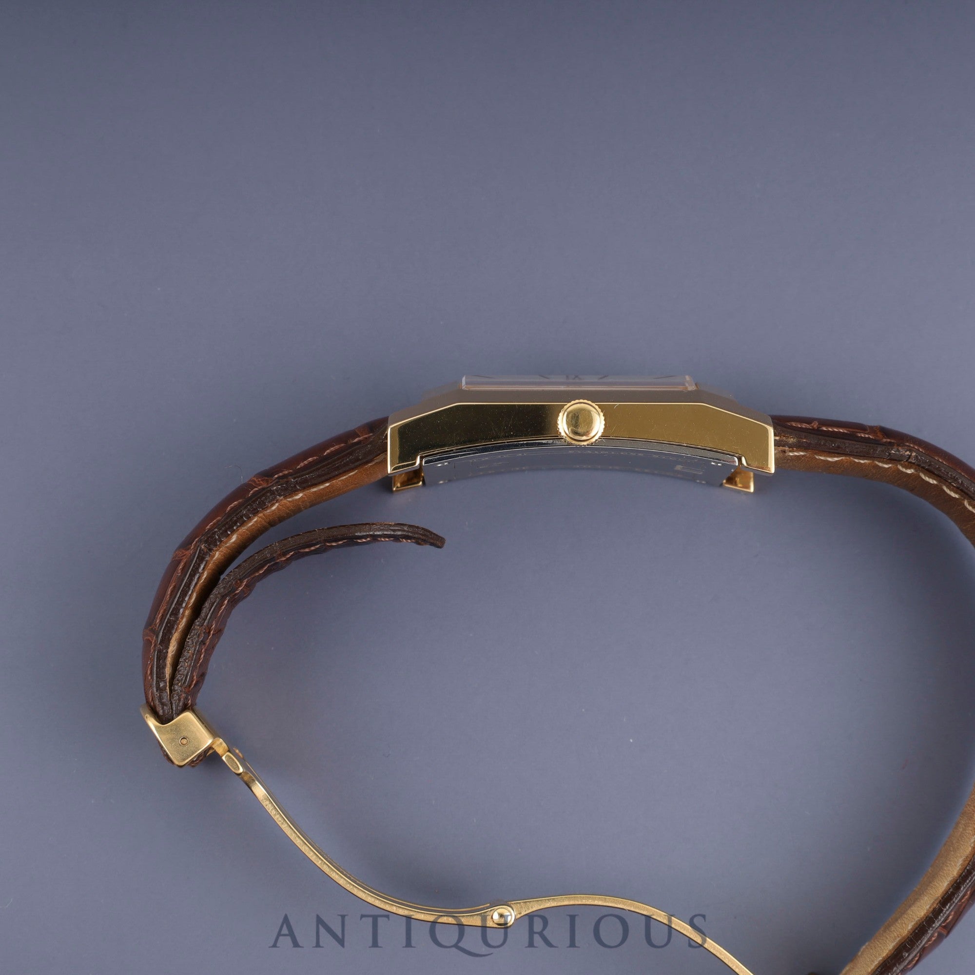 ダンヒル ダンヒリオン クォーツ GP 純正革ベルト 純正Dバックル(GP) ホワイト文字盤 箱 冊子 オーバーホール済み