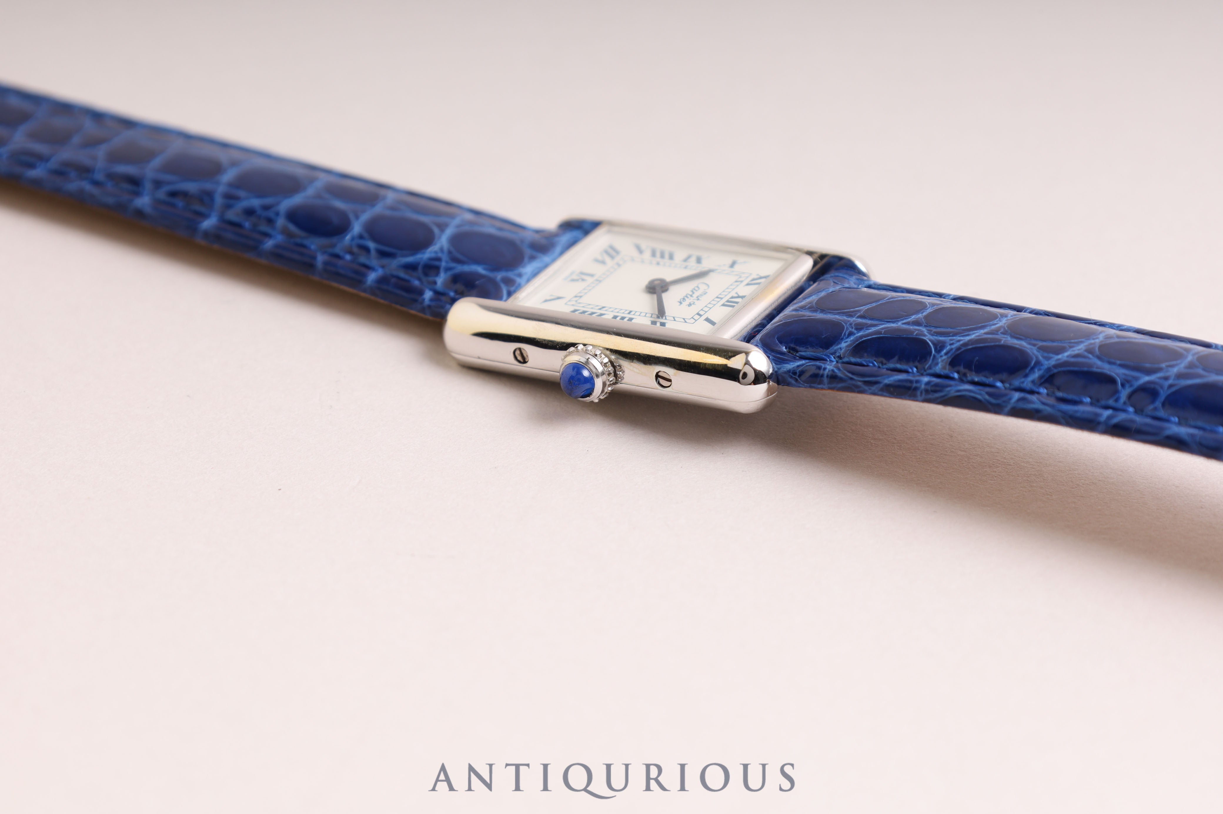 Cartier Must Tank SM QZ White Roman Dial