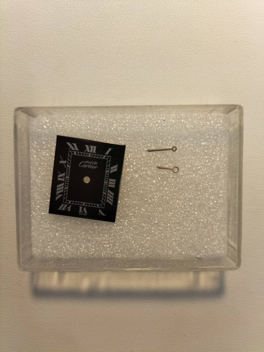 カルティエ マストタンク LM 手巻き SV925 純正革ベルト 純正尾錠(GP) ブラックローマン文字盤 オーバーホール済み
