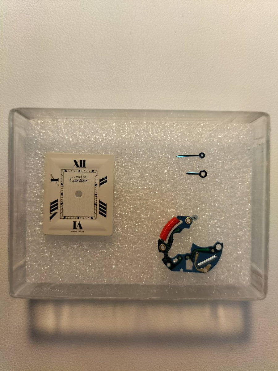 カルティエ マストタンク MM W1013654 / 2415 クォーツ Cal.057 SV925 革 純正Dバックル(GP) ホワイト飛びローマン文字盤(SWISS MADE表記) オーバーホール済み