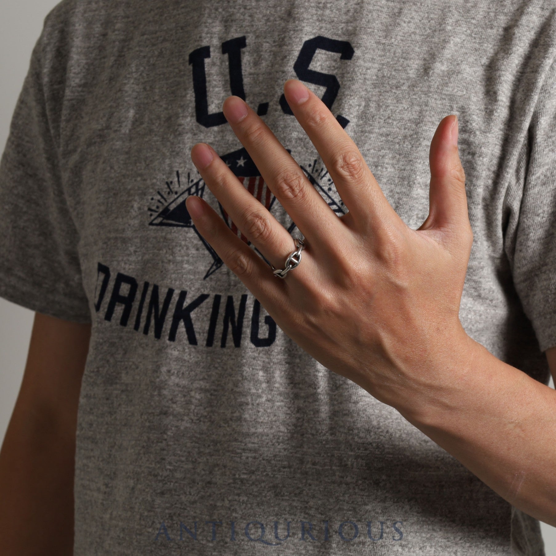 Hermes Ring Chaine d'Ancre Anchaine #56 SV925 Box