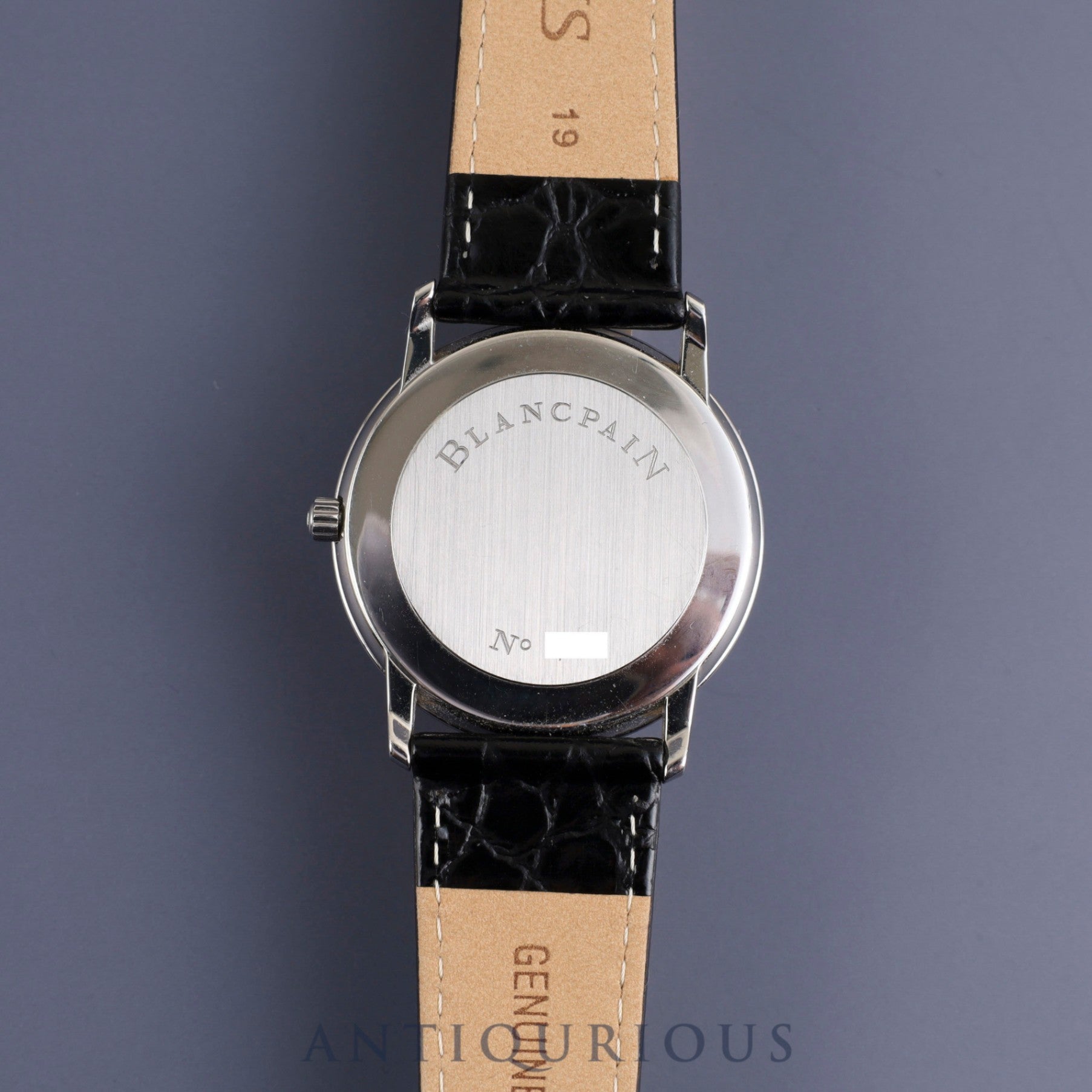 ブランパン ヴィルレウルトラスリム 0072-1127-55 自動巻き Cal.0072 SS 革 純正尾錠(SS)ホワイトローマン文字盤 オーバーホール済み