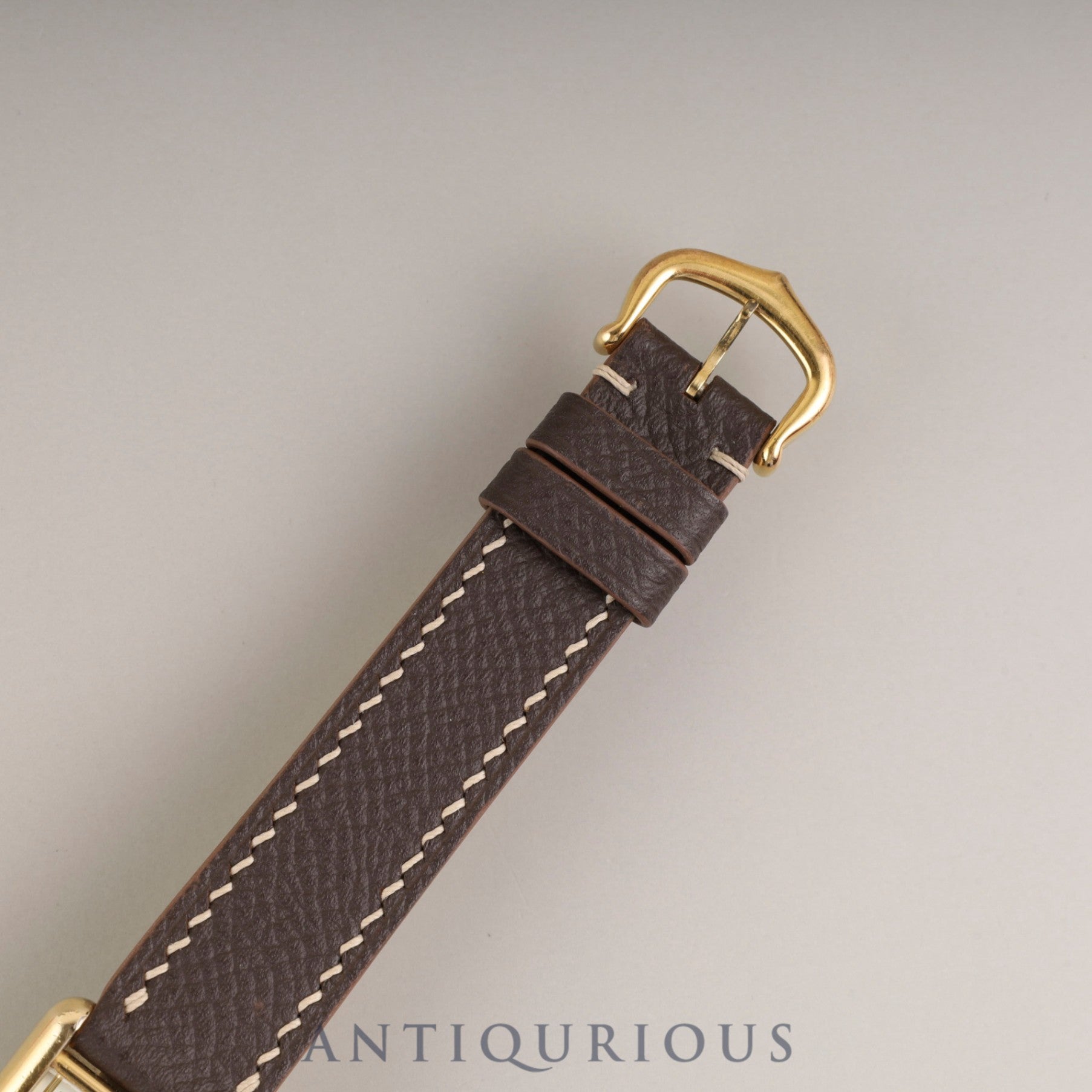 Cartier Must Tank SM W10030353/5057001 Quartz Caliber 057 SV925 Leather Straight Roman Dial with Genuine GP Buckle Box Overhauled