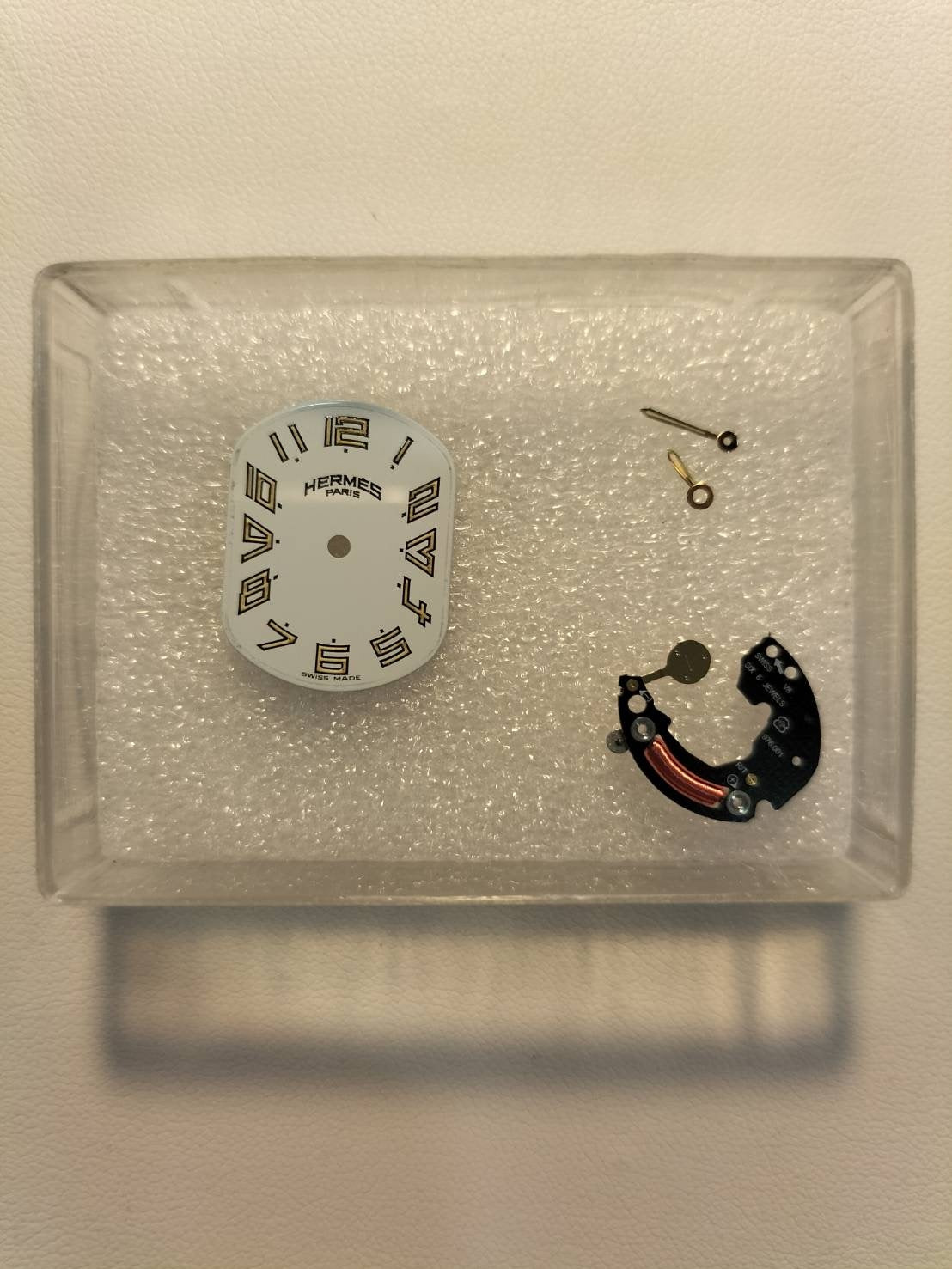 Hermes Rally RA1.240 Quartz Cal.976.001 SS/GP SS/GP White Dial Overhauled