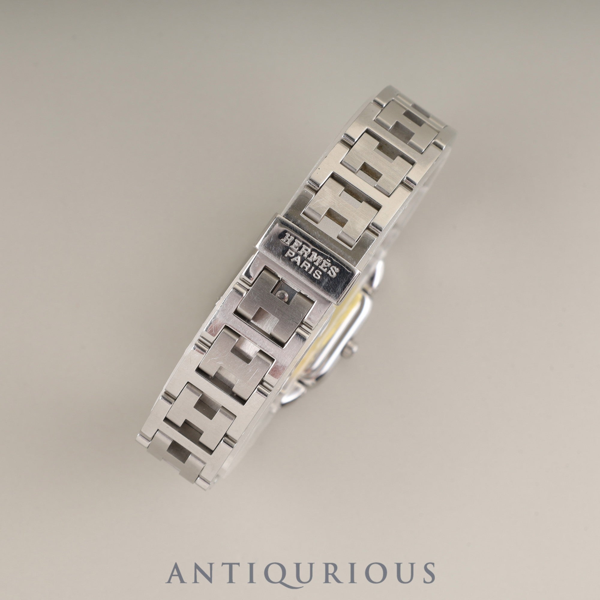 Hermes Rally RA1.210 Quartz Cal.976.001 SS SS Gray Dial Overhauled