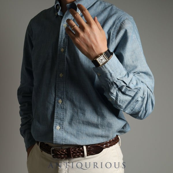 ティファニー スクエア 180TH ANNIVERSARY MODEL 限定180本 手巻き Cal.1200 YG 革 純正尾錠(750)シルバー文字盤