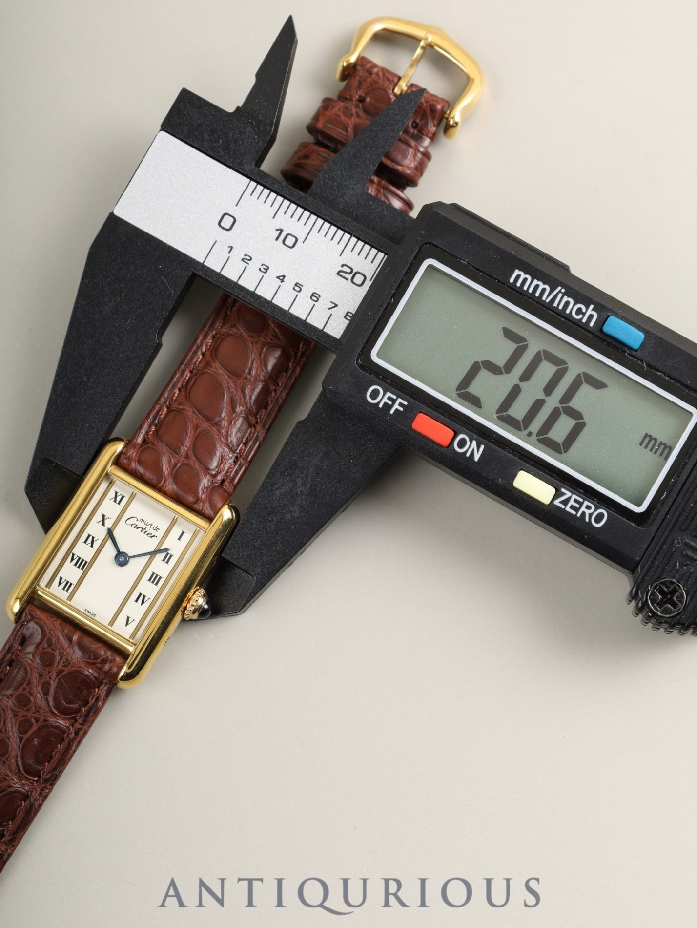 カルティエ マストタンク SM W1003053 / 5057001 クォーツ Cal.057 SV925 革 純正ピンバックル(GP)ストレートローマン文字盤(SWISS表記)オーバーホール済み