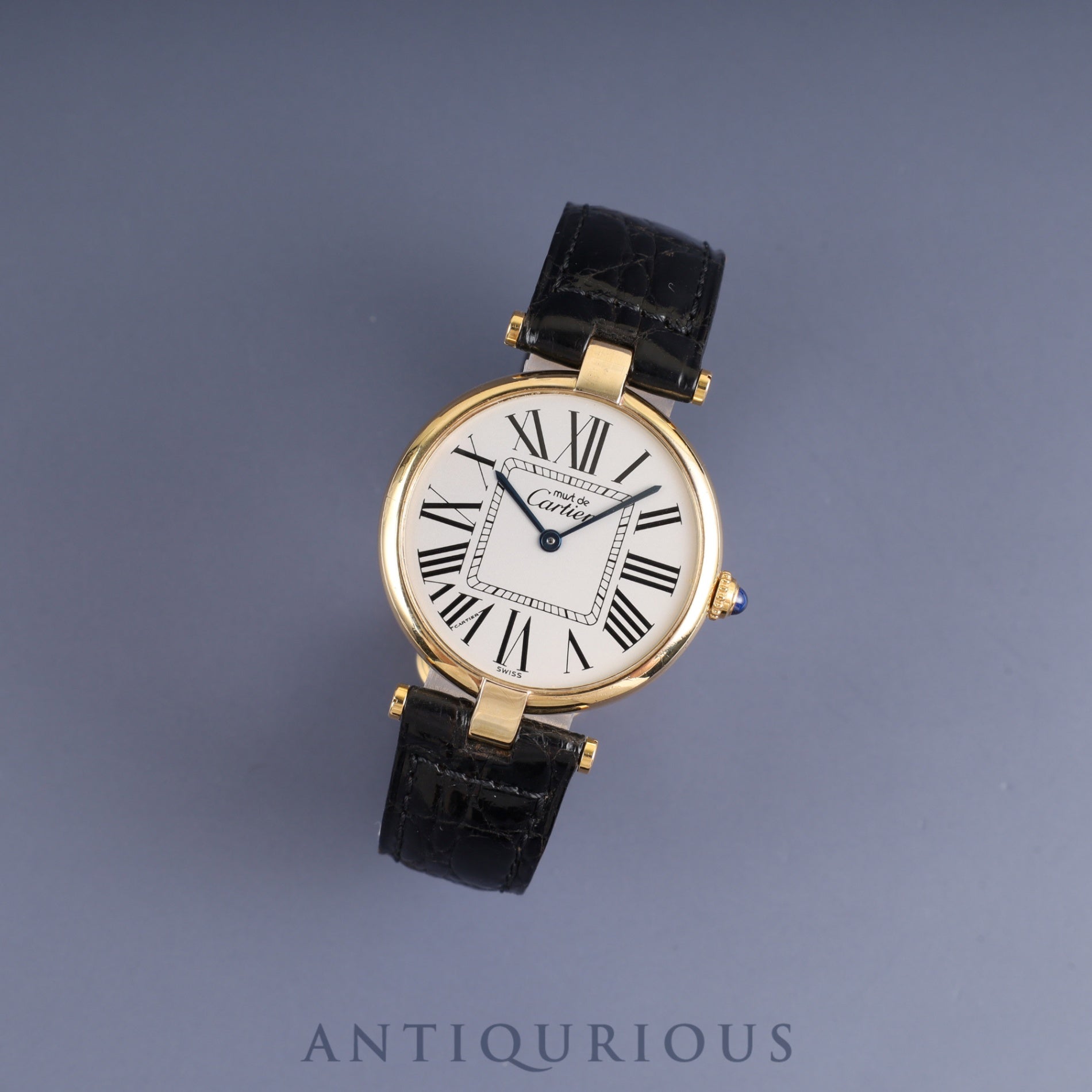 Cartier Must Vendome 590003 / W1005454 Quartz Cal.690 SV925 Genuine leather strap Genuine D buckle (GP) Opalan dial Overhauled