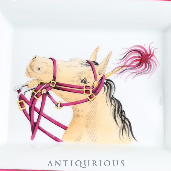 エルメス 灰皿 アッシュトレイ CHEVAL 馬柄