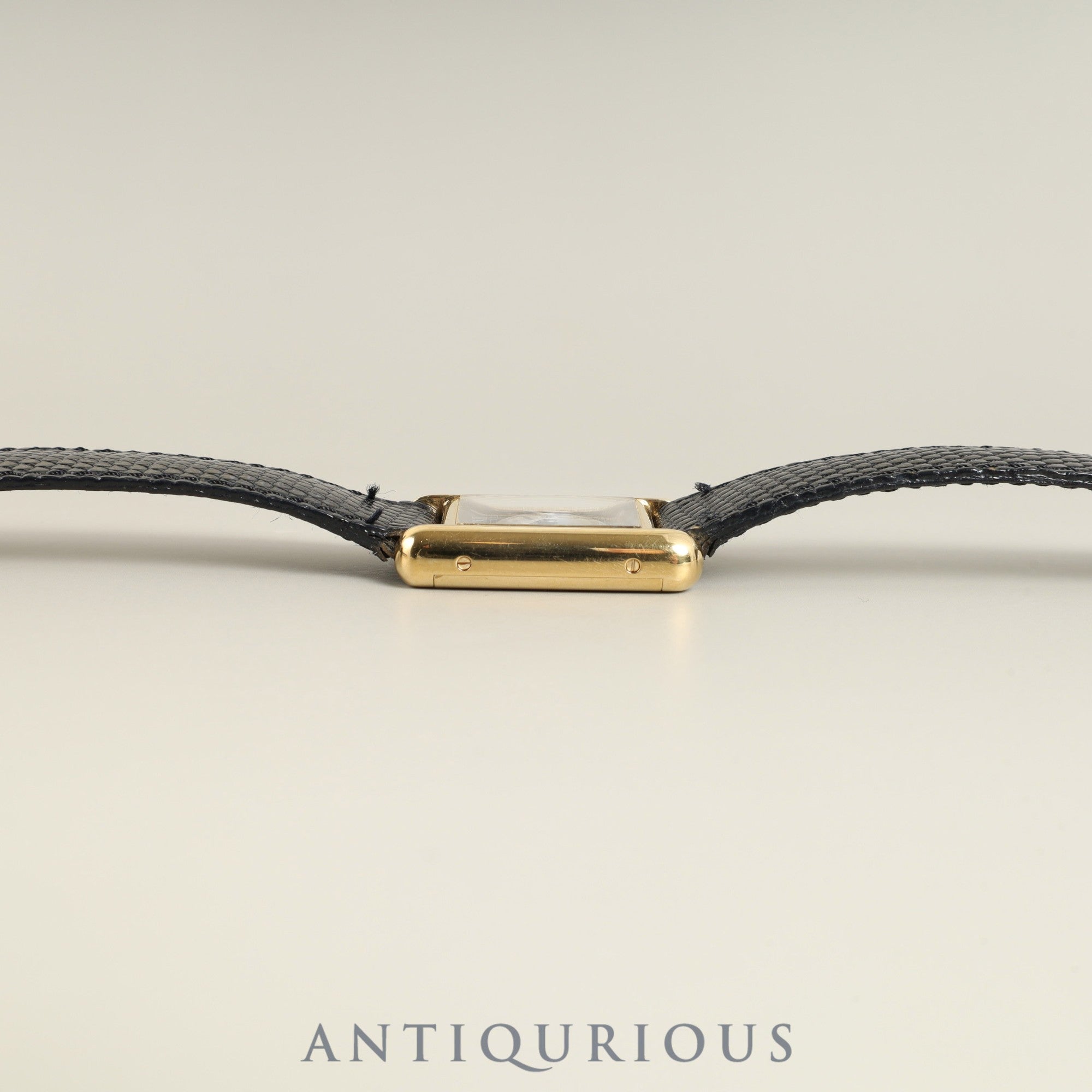 カルティエ マストタンク SM 手巻き Cal.78-1 SV925 純正革ベルト 純正尾錠(GP) ブラックローマン文字盤 オーバーホール済み