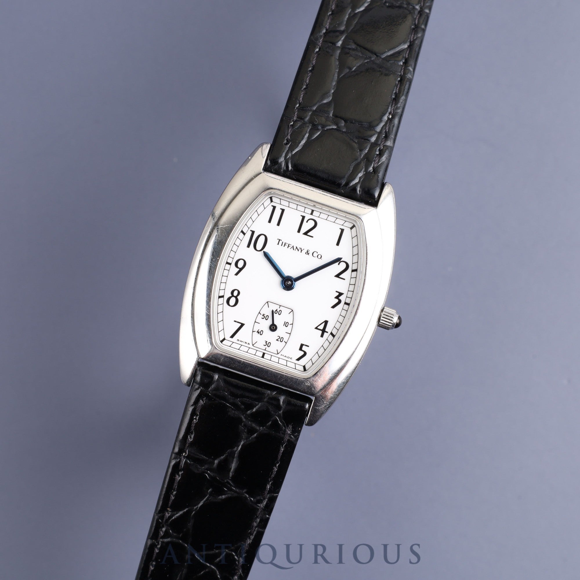 ティファニー クラシックトノー スモールセコンド 515.1016 クォーツ Cal.980.163 SS 革 純正尾錠(SS)ホワイト文字盤 オーバーホール済み