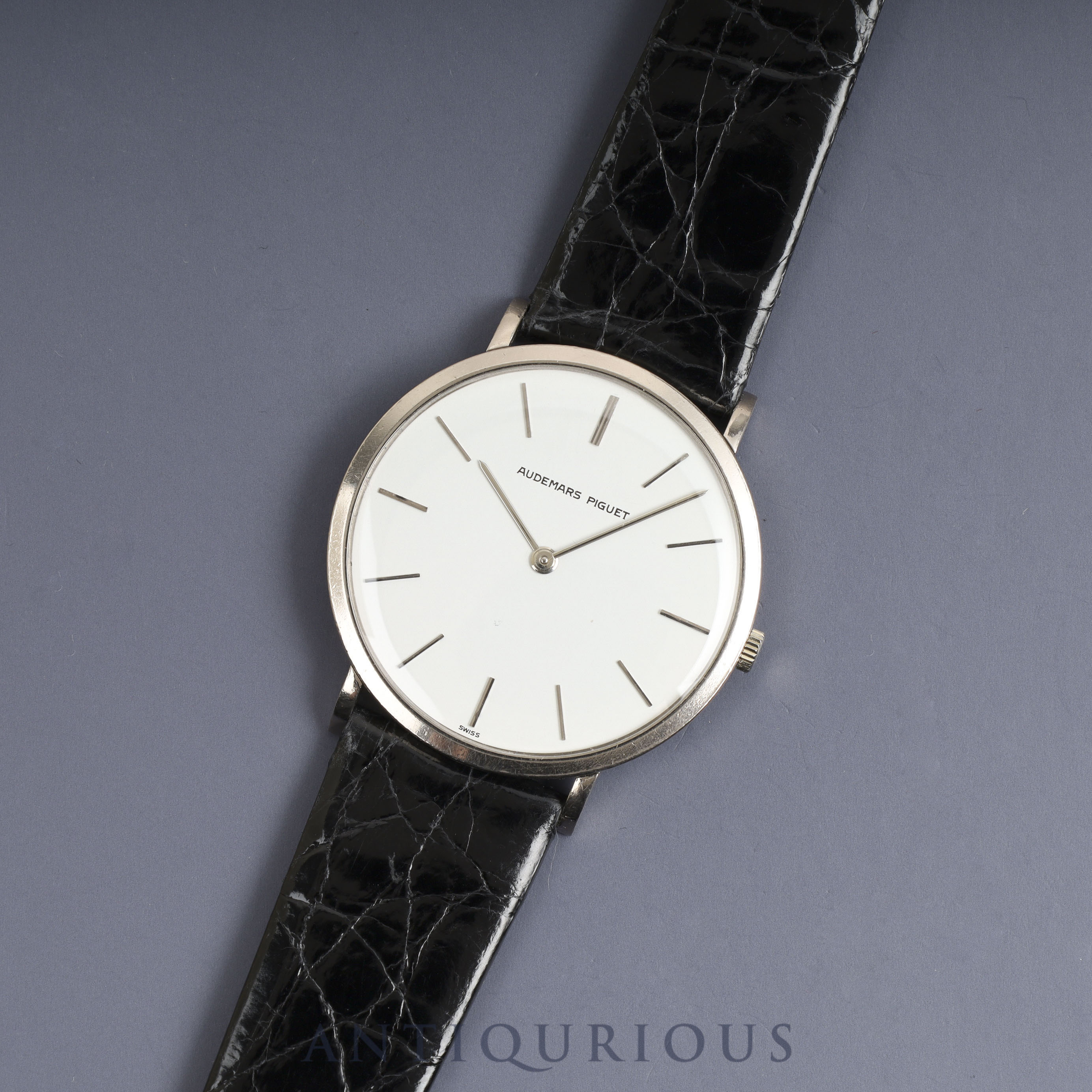 Audemars Piguet Extra Flat Hand-wound Cal.2090 750 Leather Genuine Buckle (750) White Dial 33.3mm 1976-1979