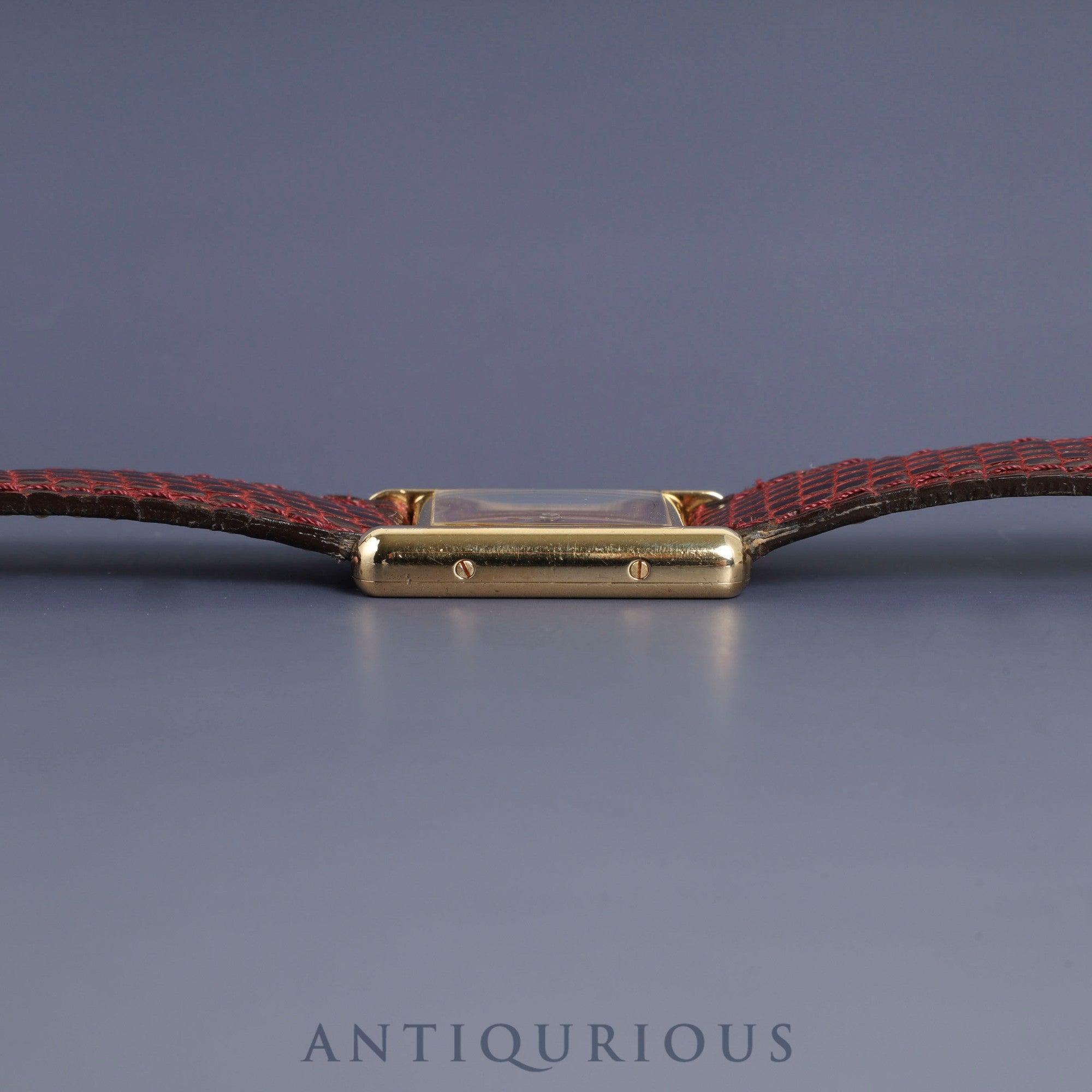 Cartier Must Tank SM 3 66001 Quartz SV925 Genuine leather strap Genuine buckle (GP) Garnet dial Bordeaux dial Overhauled