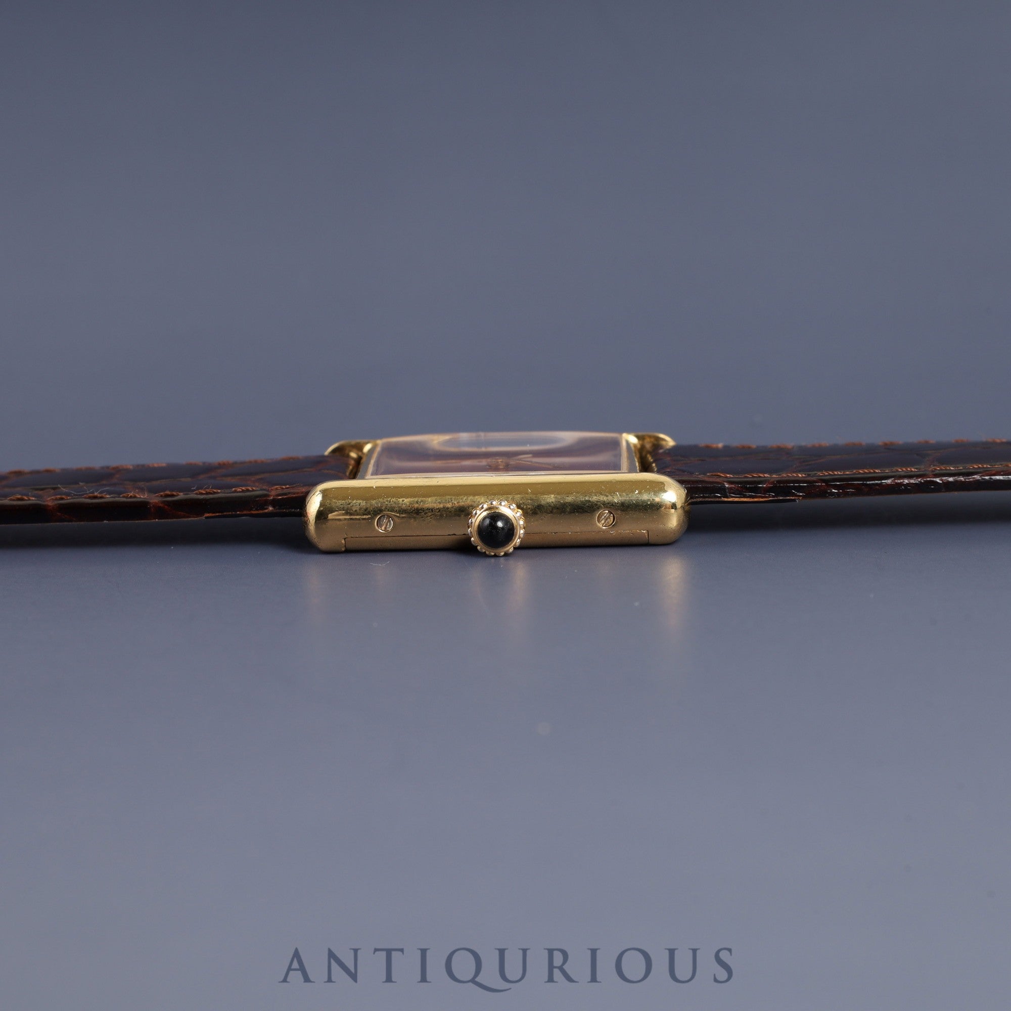 Cartier Must Tank LM Manual winding SV925 Leather Genuine buckle (GP) Garnet dial Bordeaux dial Overhauled New finish