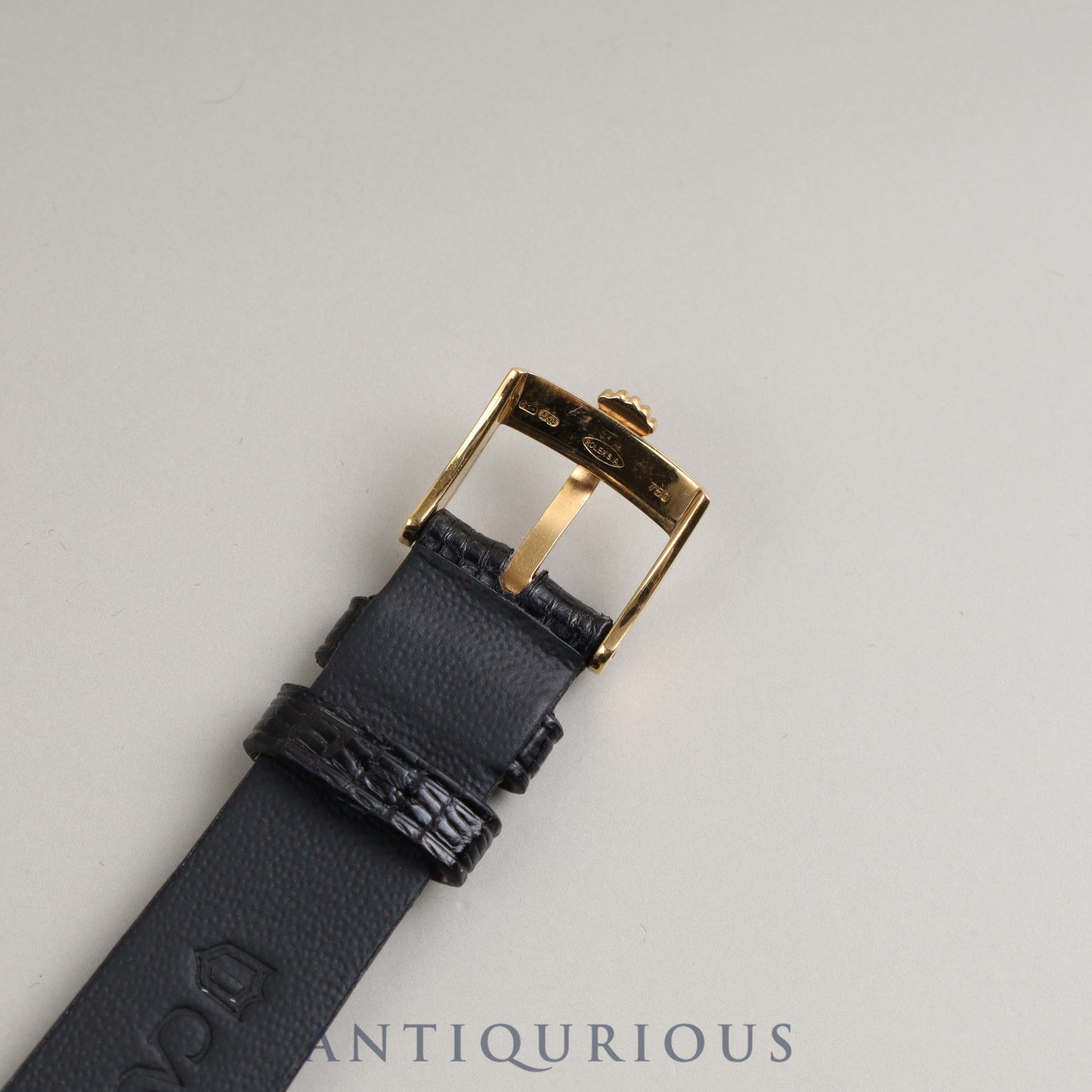 ロレックス チェリーニ 5112 手巻き Cal.1601 18KYG 革 純正尾錠(750)アイボリーローマン コンピューター文字盤 N番 1991年