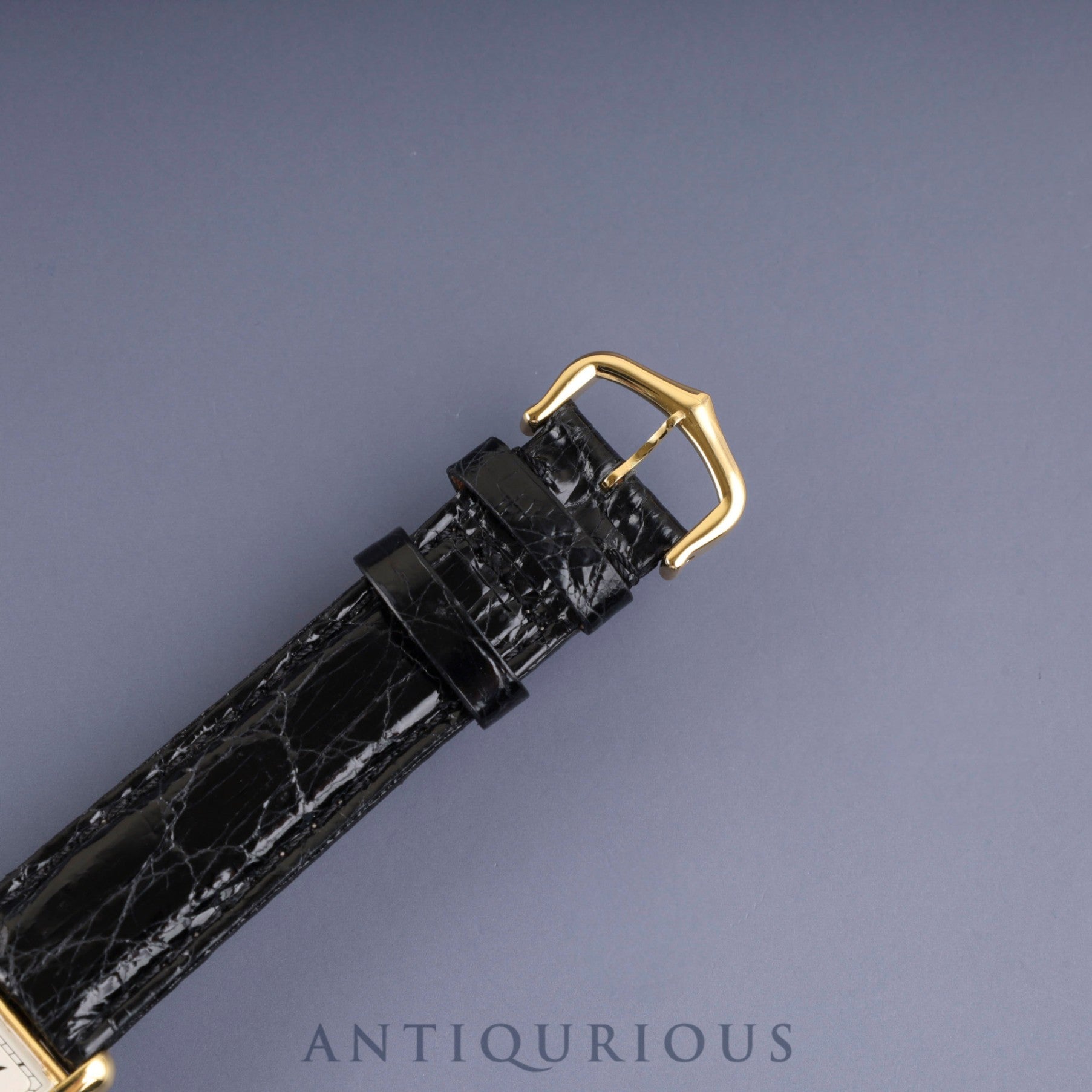 Cartier Must Tank LM 590005 Quartz Caliber 90 SV925 Leather Strap with Genuine GP Buckle, Arabic Dial, Overhauled