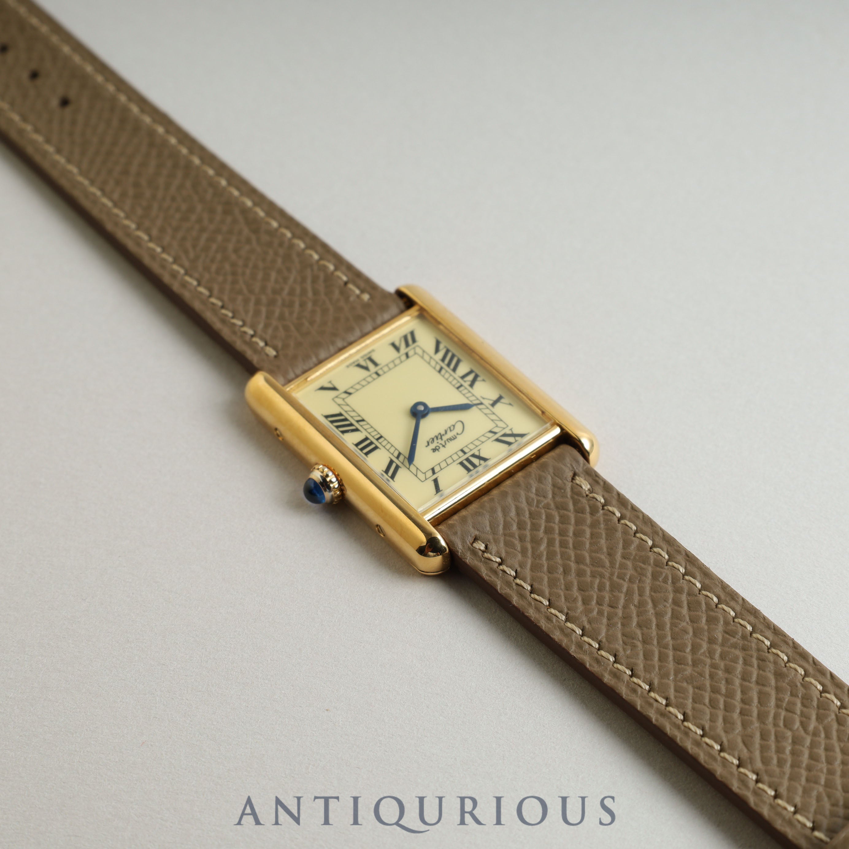 カルティエ マストタンク LM アイボリー文字盤 新品仕上げ済み 2023年7月コンプリートサービス済み