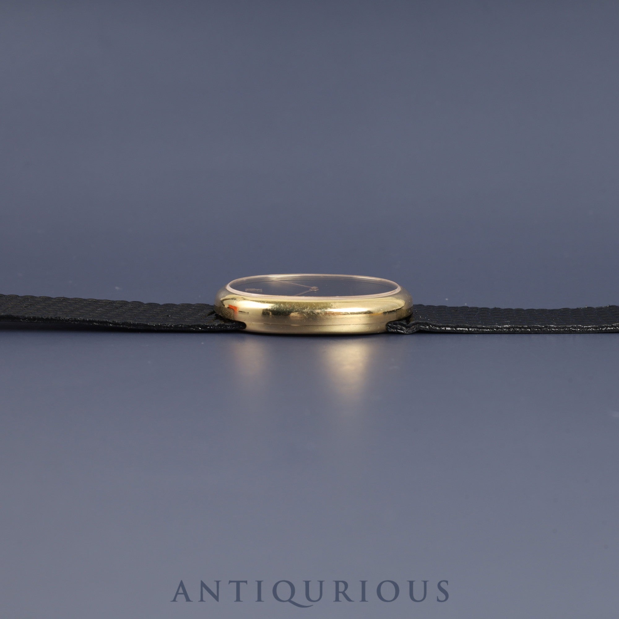 Audemars Piguet Oval Case Hand-wound Cal.2052 750 Leather Genuine Buckle (750) Black Dial Case Overhauled