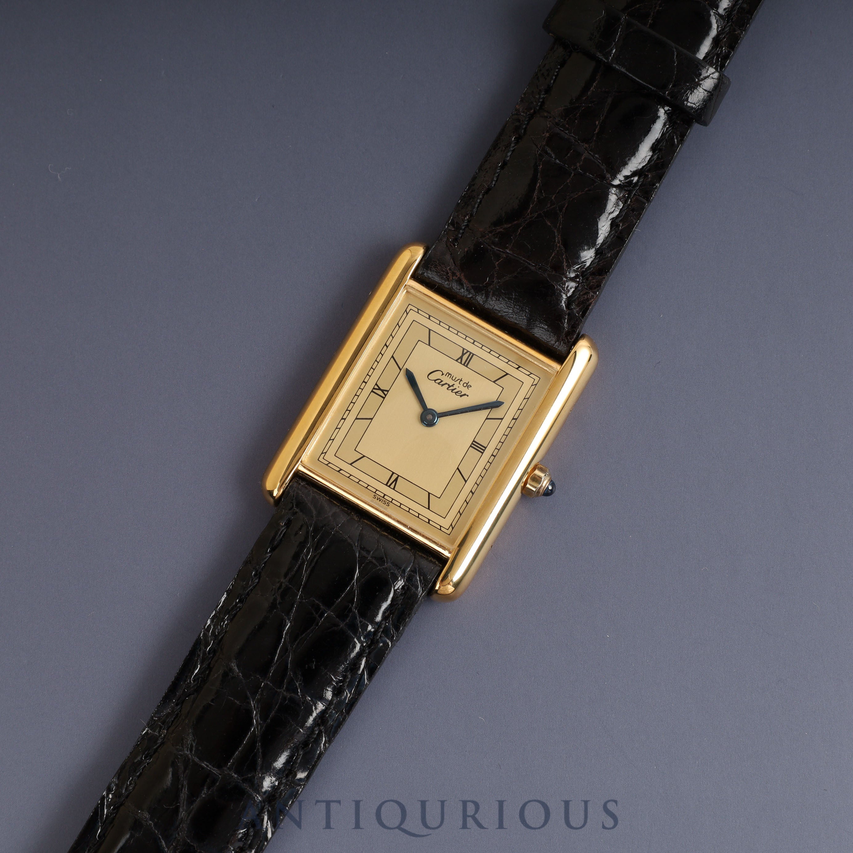 Cartier Must Tank LM QZ Flying Roman Dial