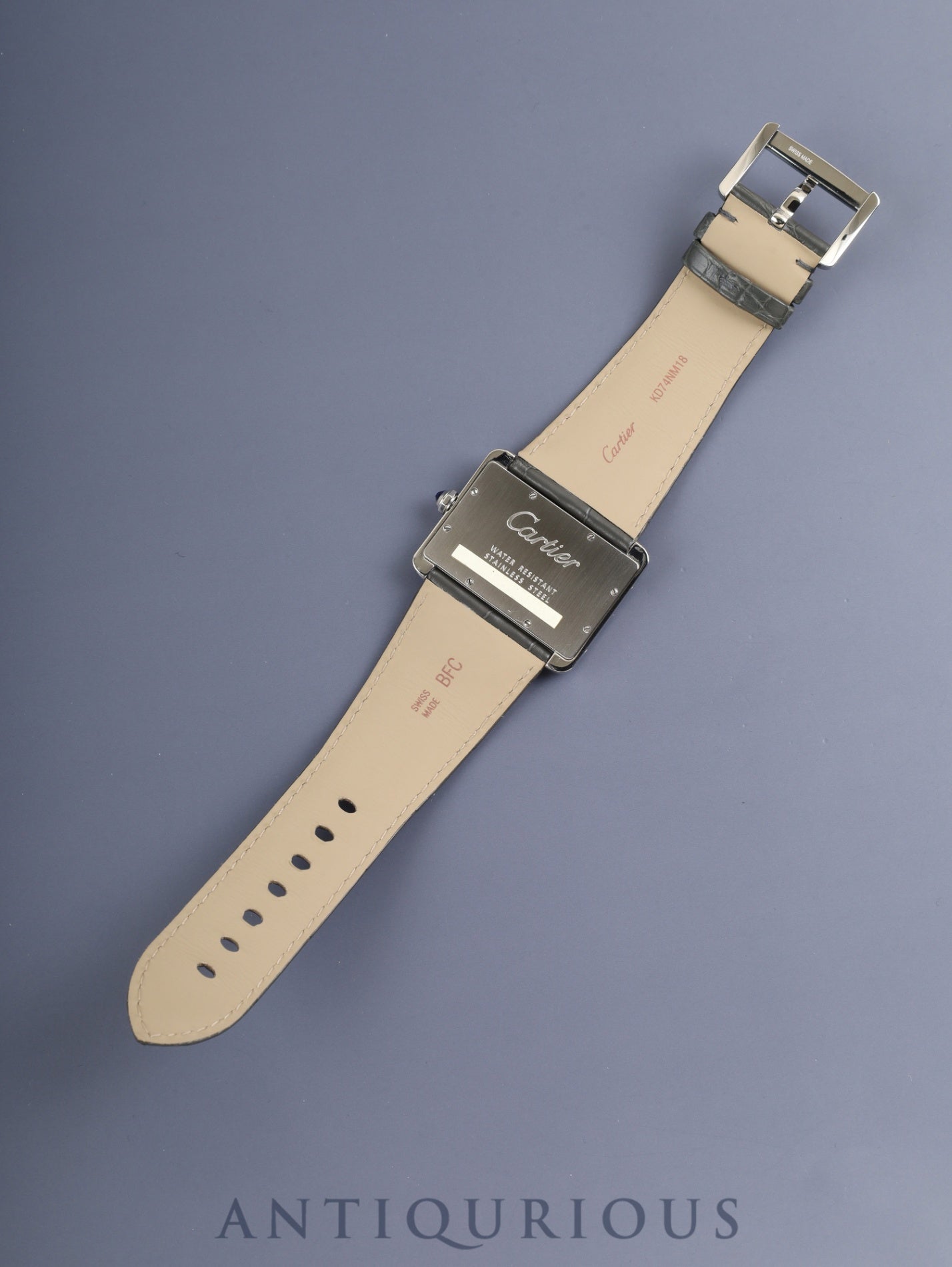 カルティエ タンク ディヴァン LM W6300655 / 2600 クォーツ Cal.690 SS 純正革ベルト 純正ピンバックル(SS) シルバーローマン文字盤 オーバーホール済み