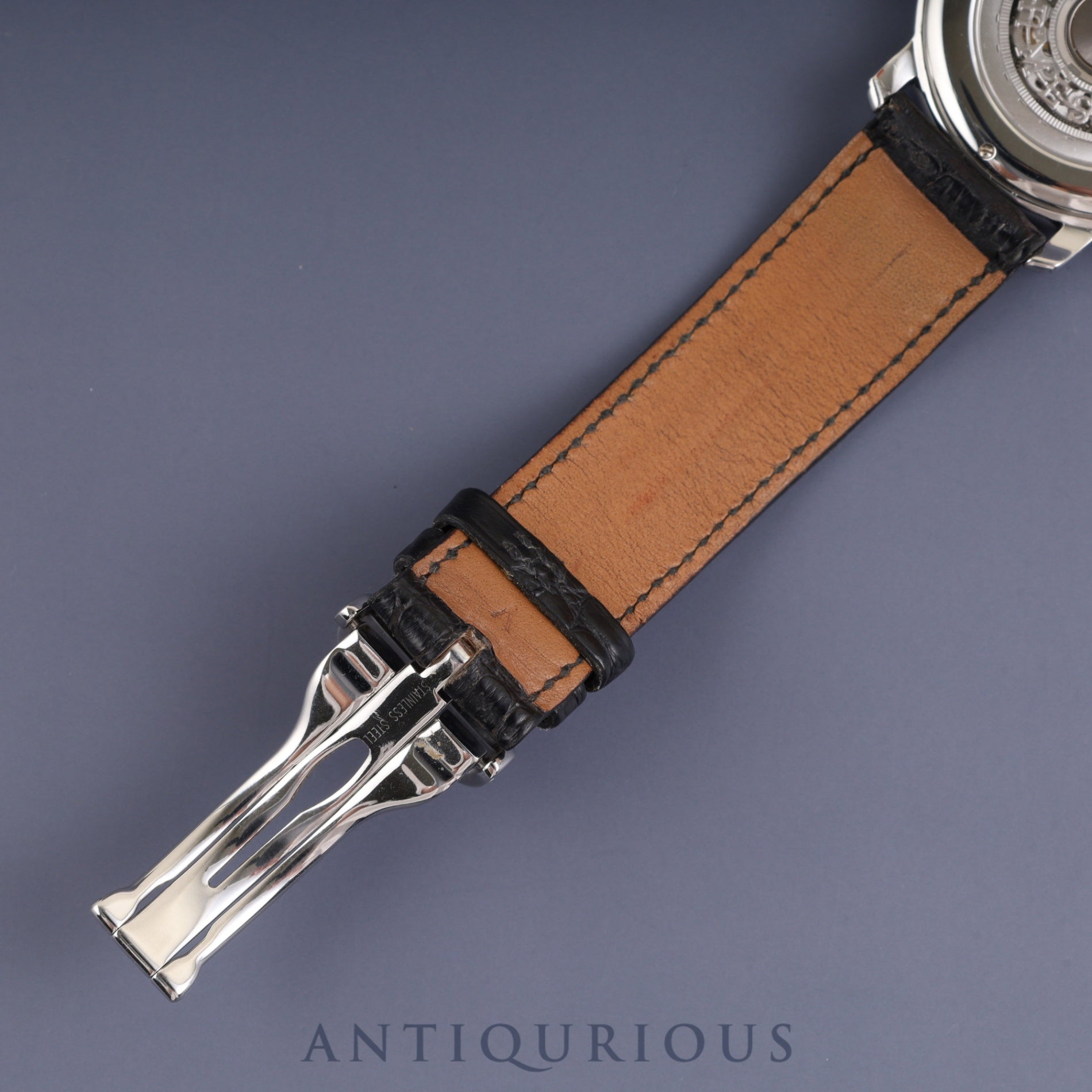 Hermès Sesame SM1.710 Automatic Caliber - Stainless Steel Genuine Leather Strap Genuine Buckle (SS) Skeleton Dial Warranty (2001) Box Booklet Overhauled