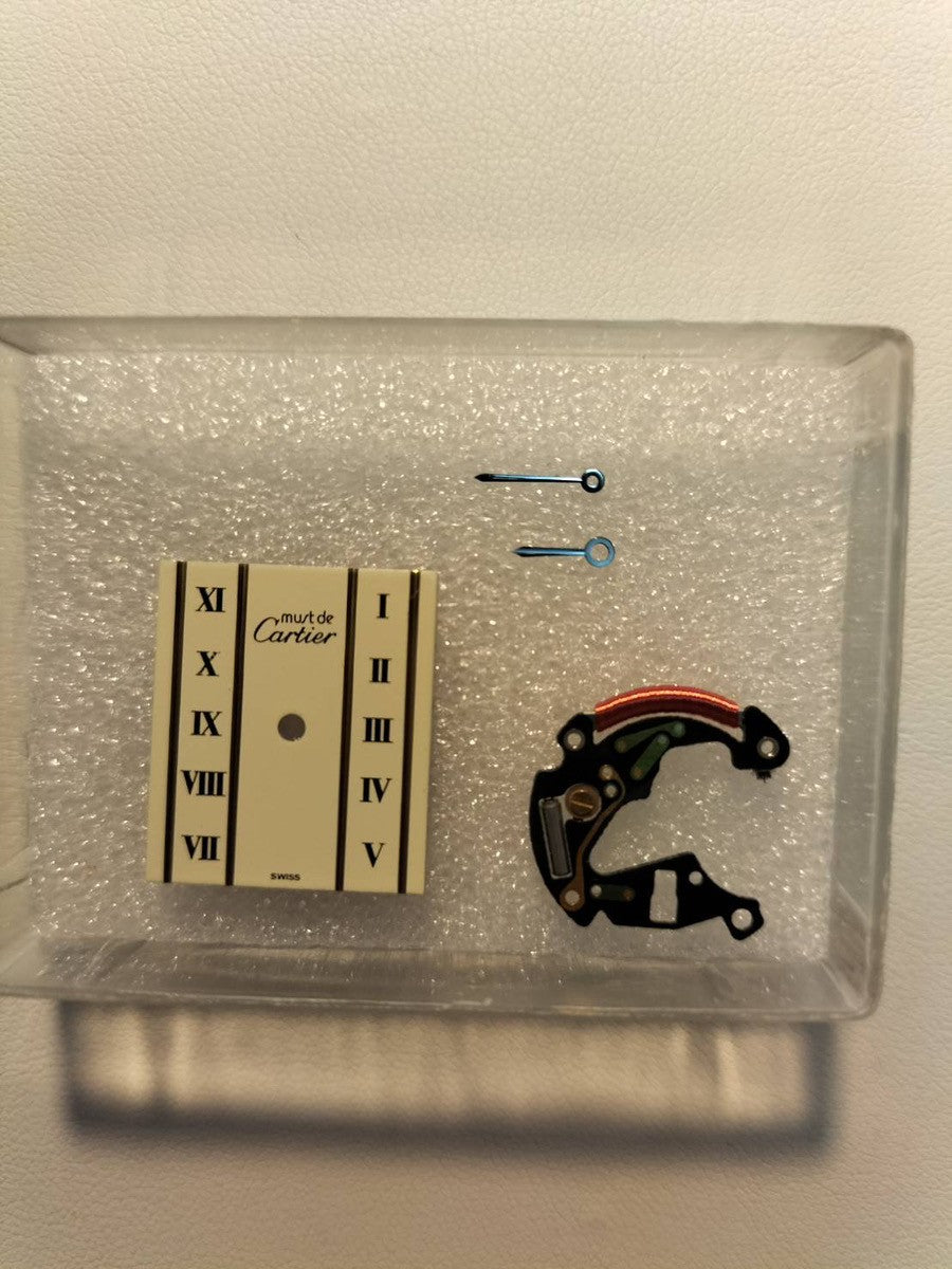 カルティエ マストタンク LM 590005 クォーツ Cal.90 SV925 革 純正尾錠(GP)ストレートローマン文字盤 オーバーホール済み