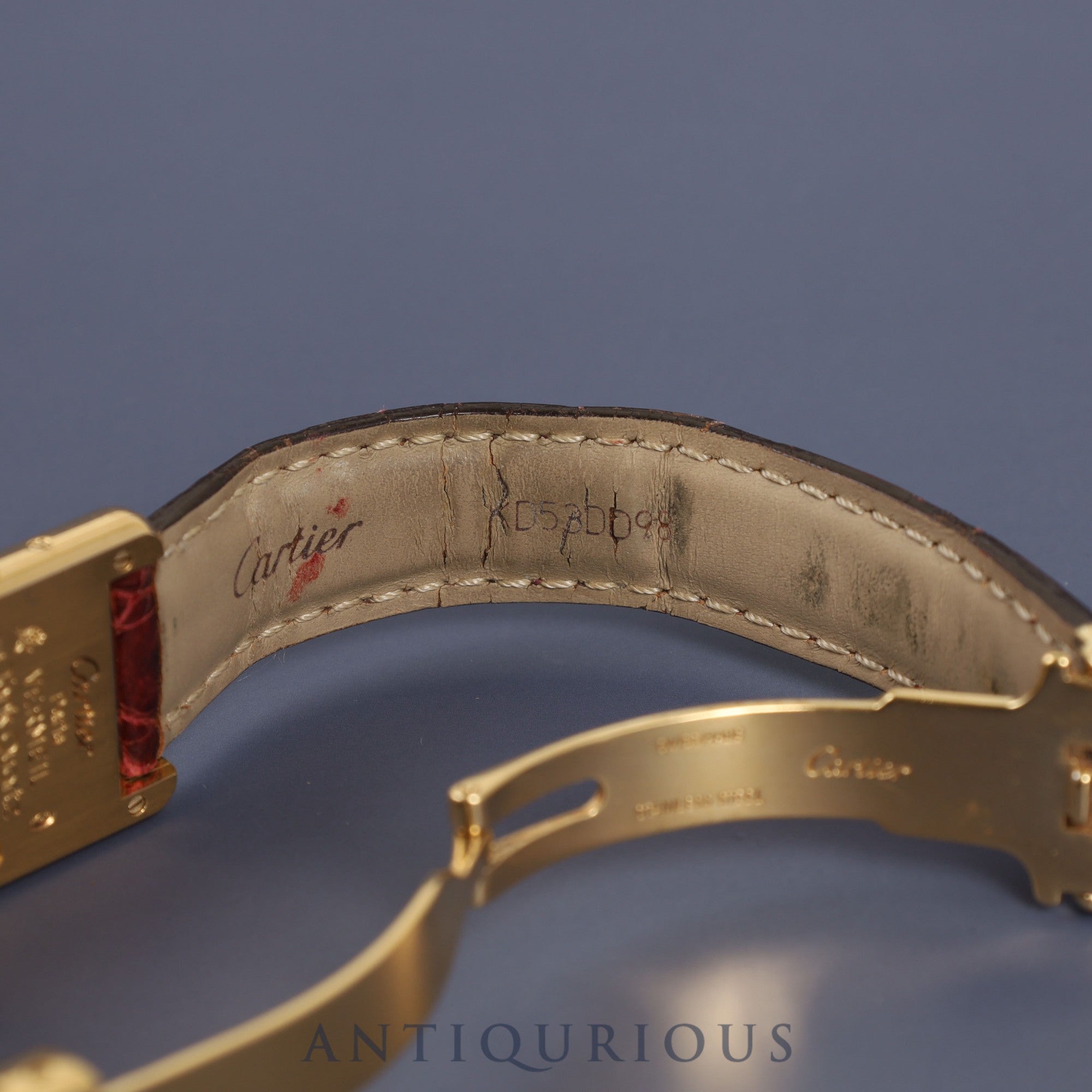 カルティエ マストタンク SM W1005554 / 5057001 クォーツ Cal.057 SV925 純正革ベルト 純正Dバックル オパラン文字盤 保証書(1998年)オーバーホール済み