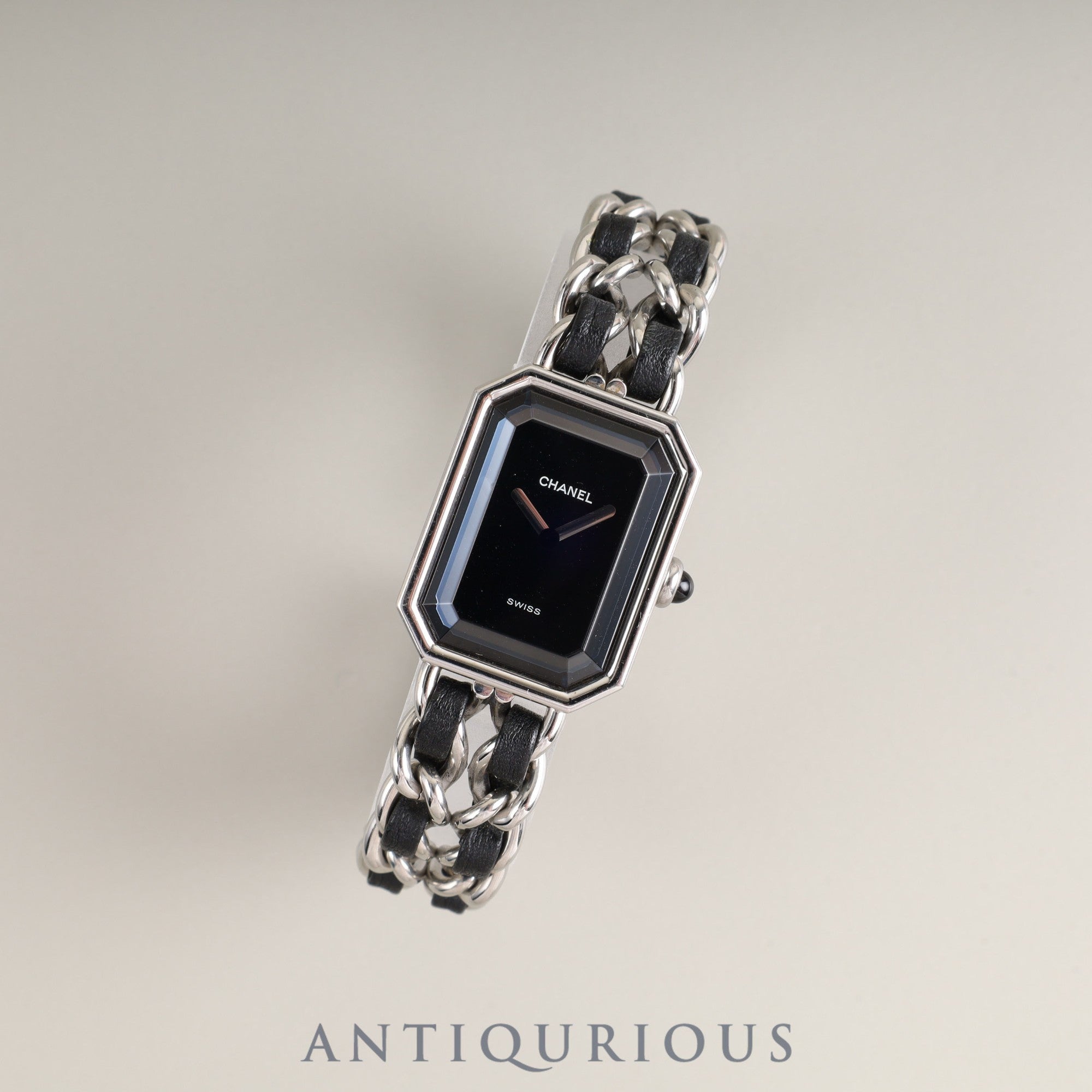 Chanel Premiere M H0001 Quartz Cal.976.001 SS SS/Leather Black Dial Box Overhauled