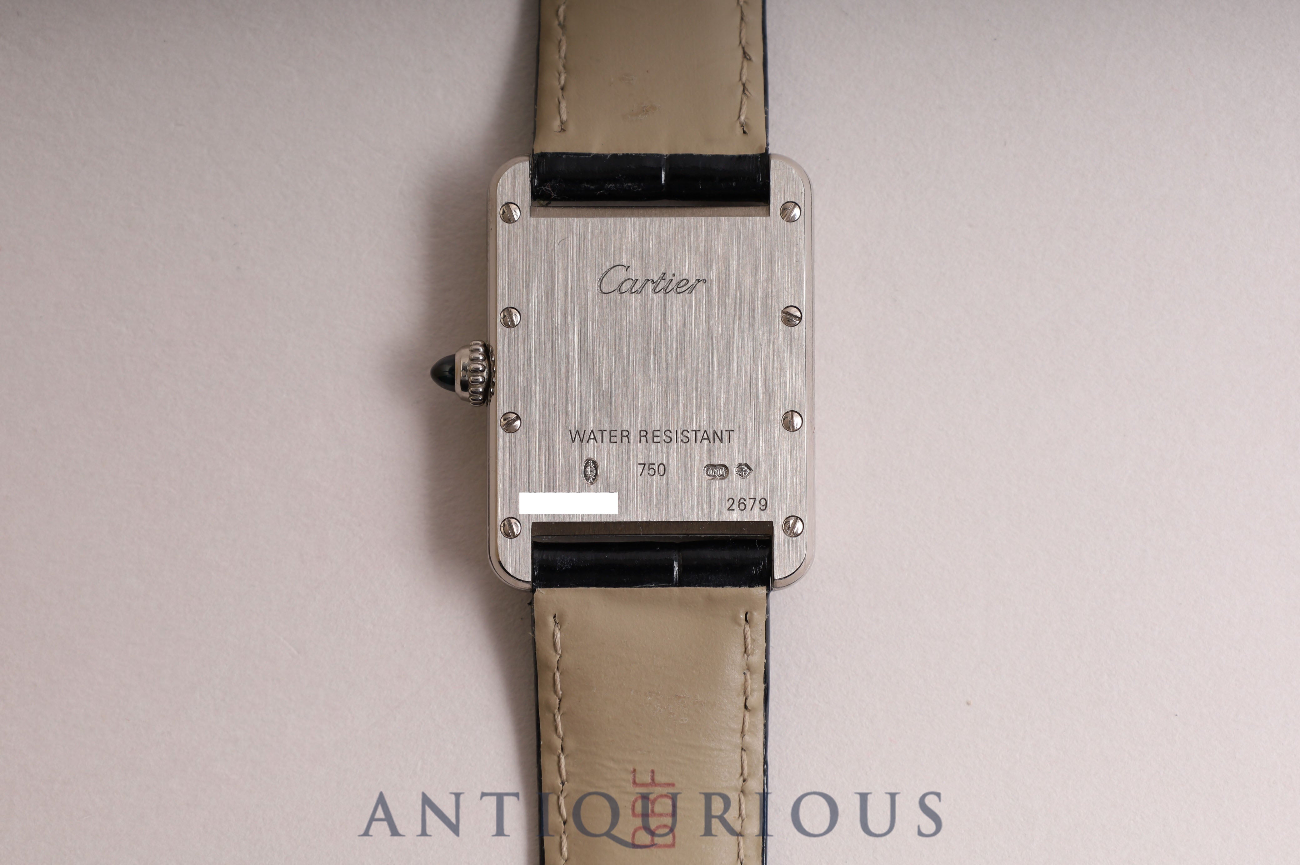 Cartier Tank Louis Cartier SM WG QZ White Roman W1541056 with box and booklet Complete service completed in February 2023