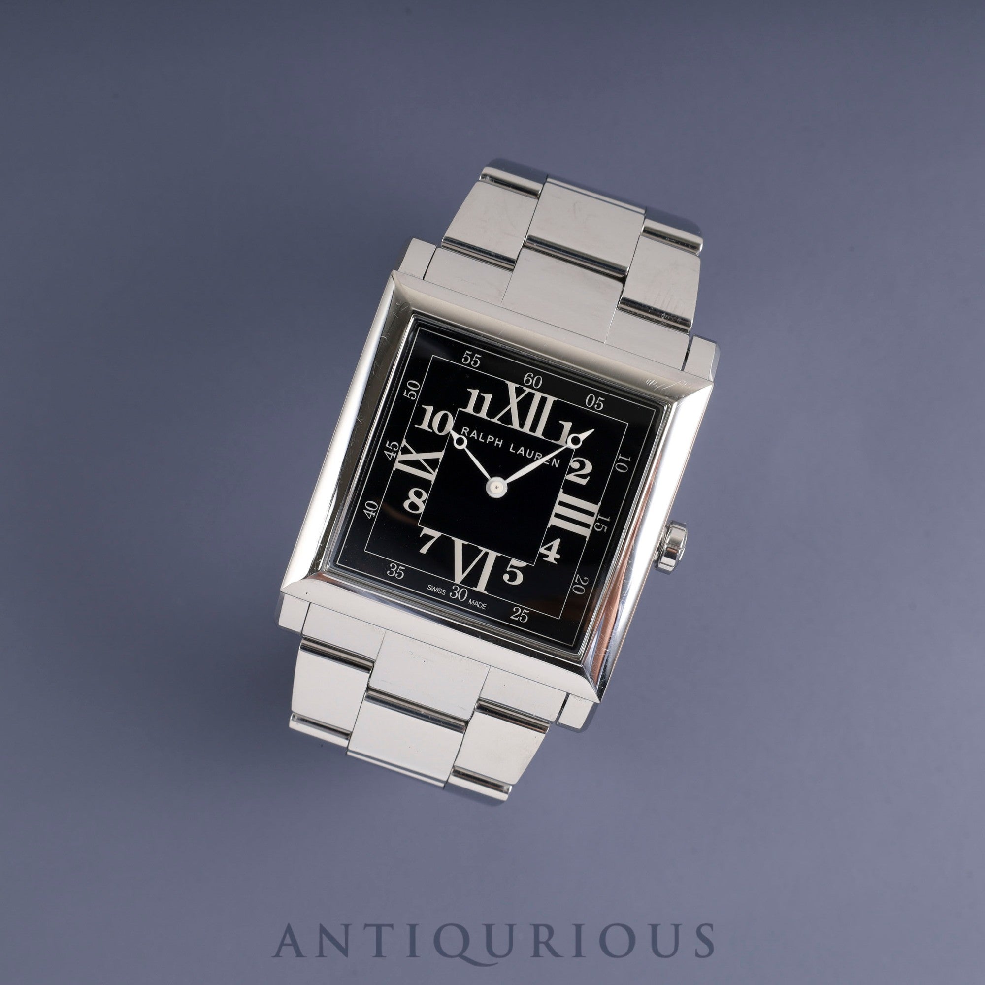 Ralph Lauren Slim Classic 867 RLR0150000 Automatic, Stainless Steel, Black Dial, Booklet, Warranty Card (2018), 2 Links, Overhauled