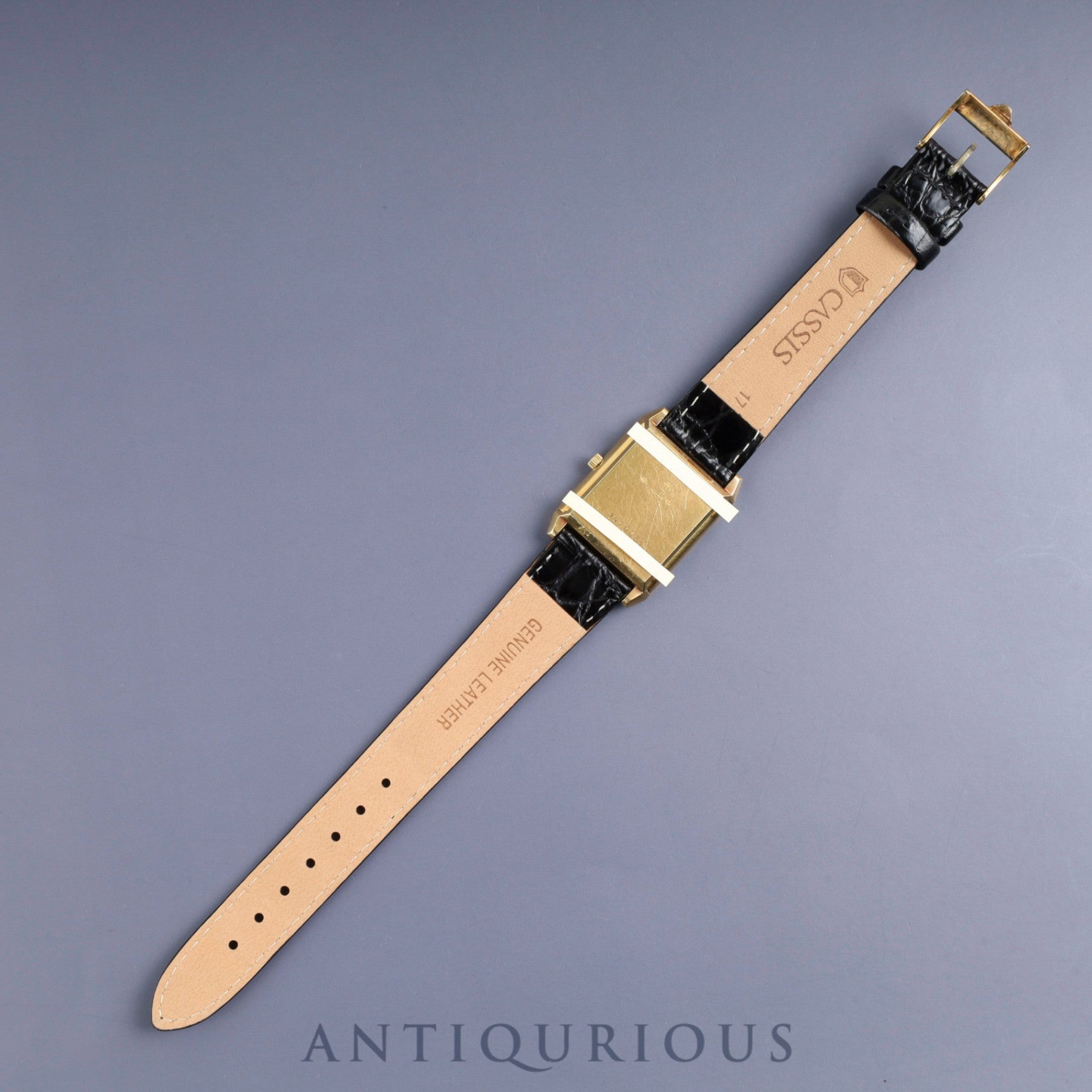 ジャガー・ルクルト レベルソⅡ 1410031 手巻き Cal.- 750 革 純正尾錠(GP) シルバーアラビア文字盤 1980年代製 オーバーホール済み