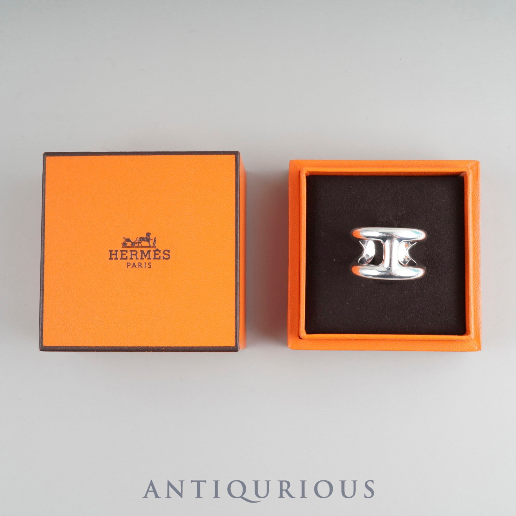 Hermes Ring Osmos GM SV925 #57 Box Warranty (2025) Card 24 Years Engraved