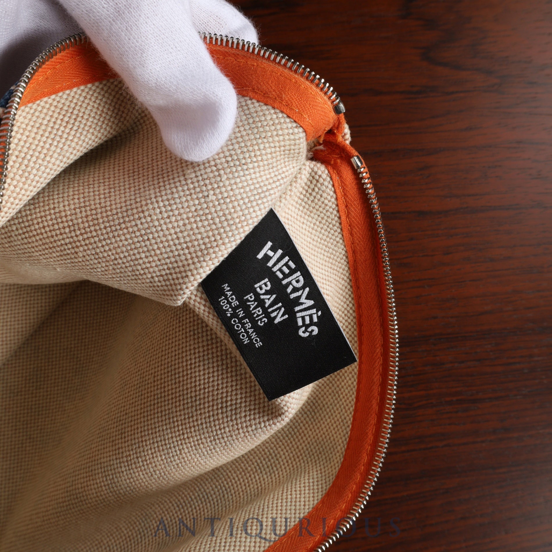 エルメス ポーチ ニューヨッティング GM コットン100%