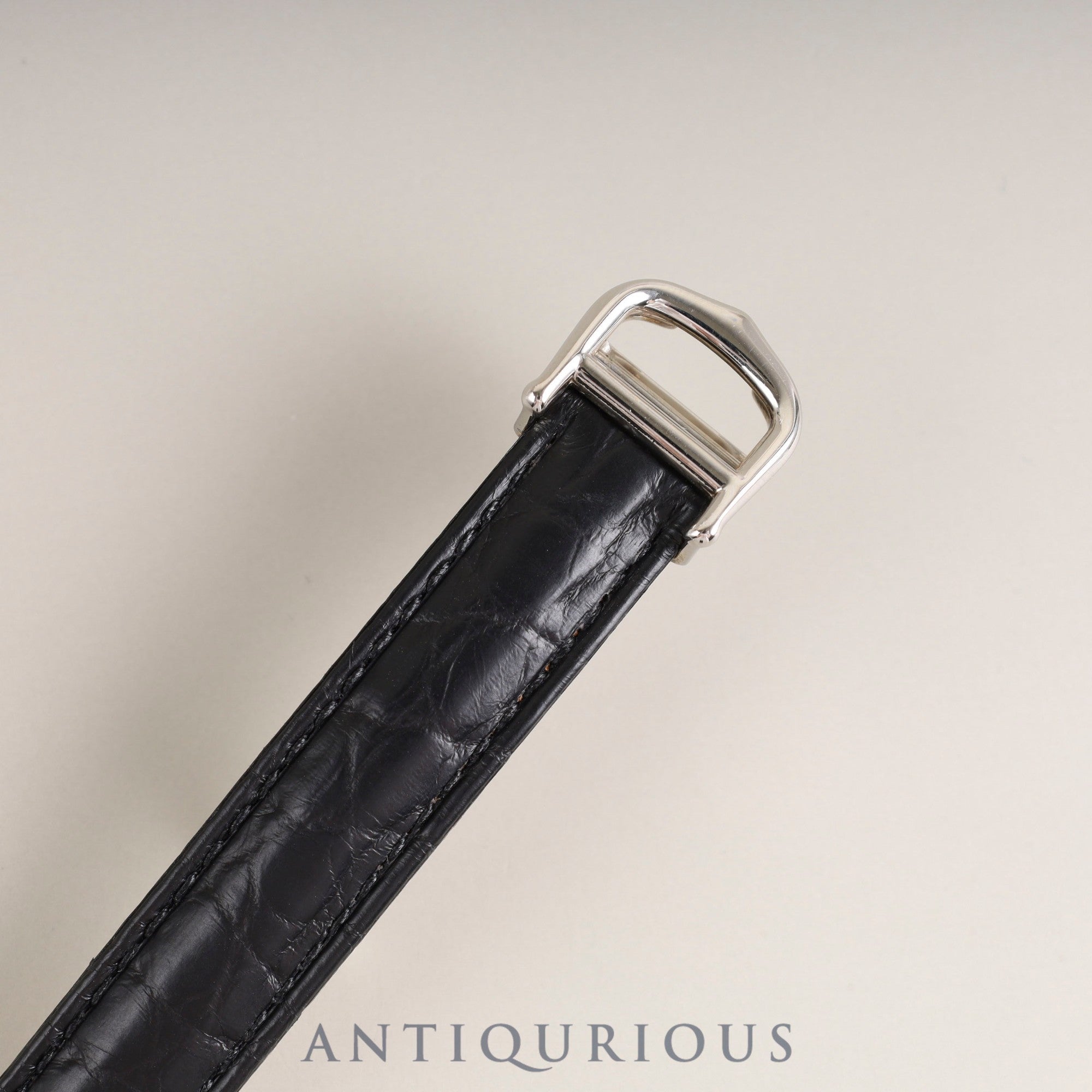 Cartier Must Colisee 690002 Quartz Cal.90 SV925 Leather Genuine D Buckle (SS) White Roman Dial Overhauled