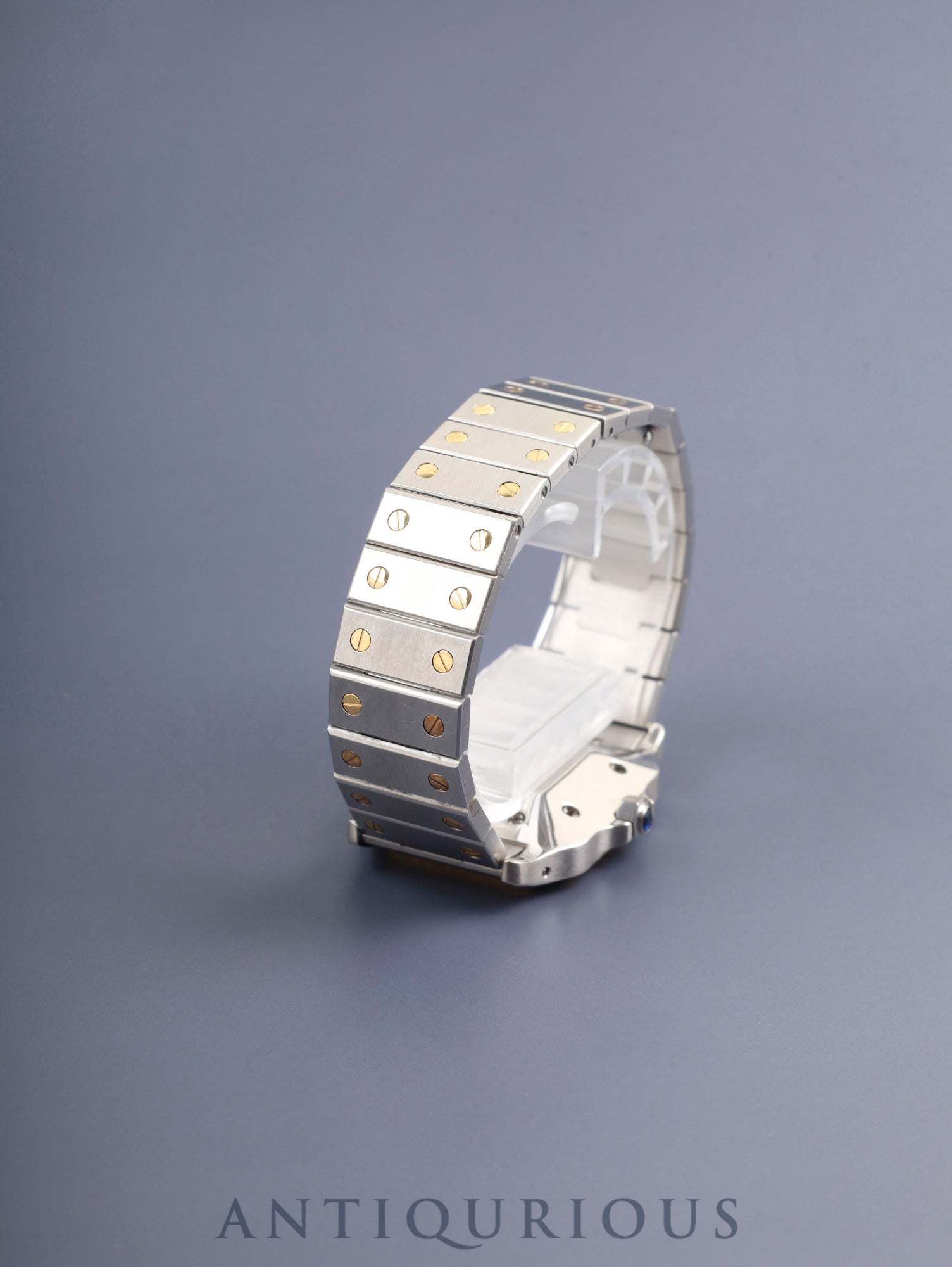 Cartier Santos Galbee LM 81036288/2961 Automatic Caliber 2671 Stainless Steel/Yellow Gold White Roman Dial Overhauled