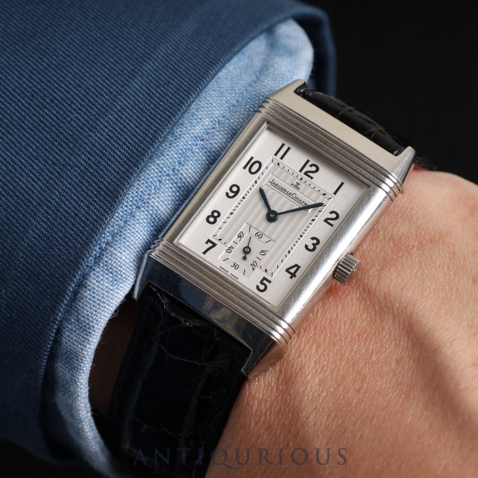 Jaeger-LeCoultre Reverso Classic 252.8.71 Manual winding Cal.861 SS Leather Genuine buckle (SS) Silver dial Box Warranty (2005) Booklet Overhauled