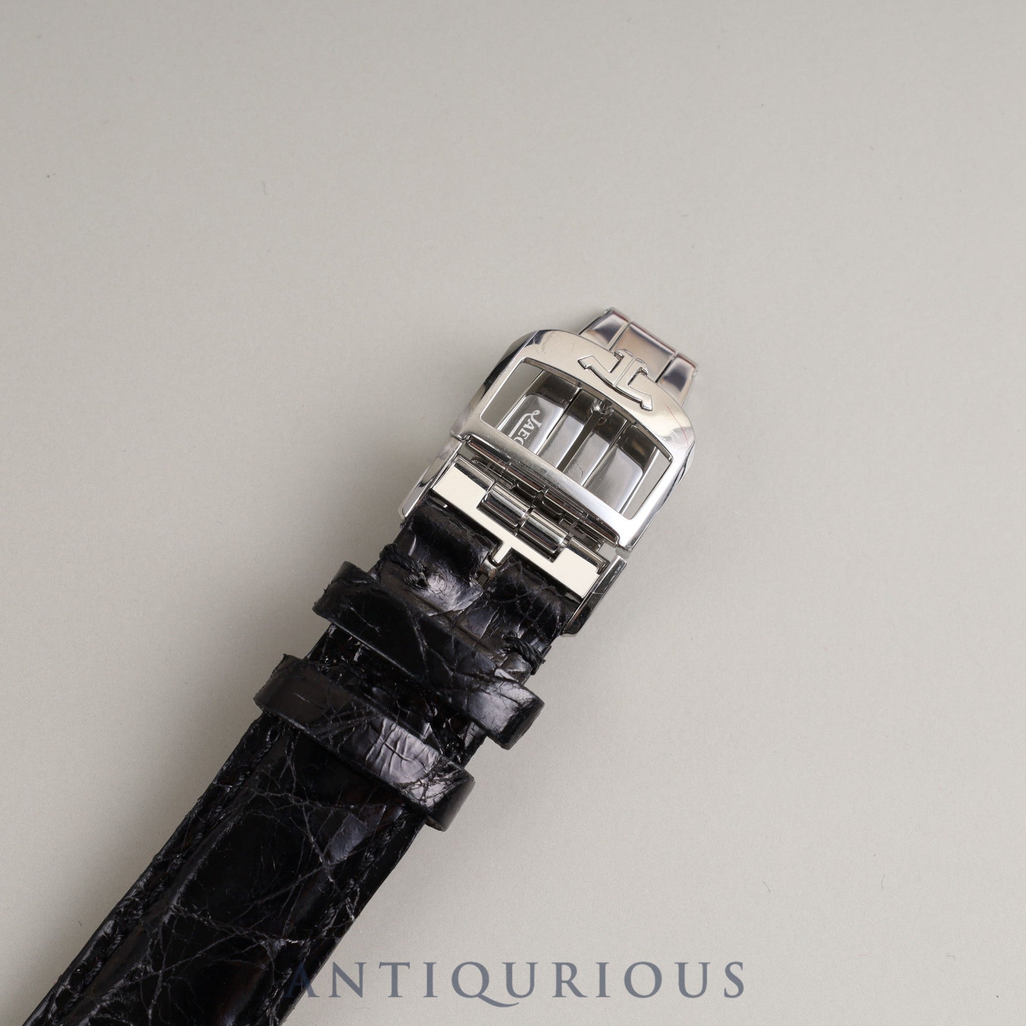 Jaeger-LeCoultre Reverso Classic Medium Q2538120 (212.8.S5) Automatic Cal.965 SS Leather Genuine Buckle (SS) Silver Dial