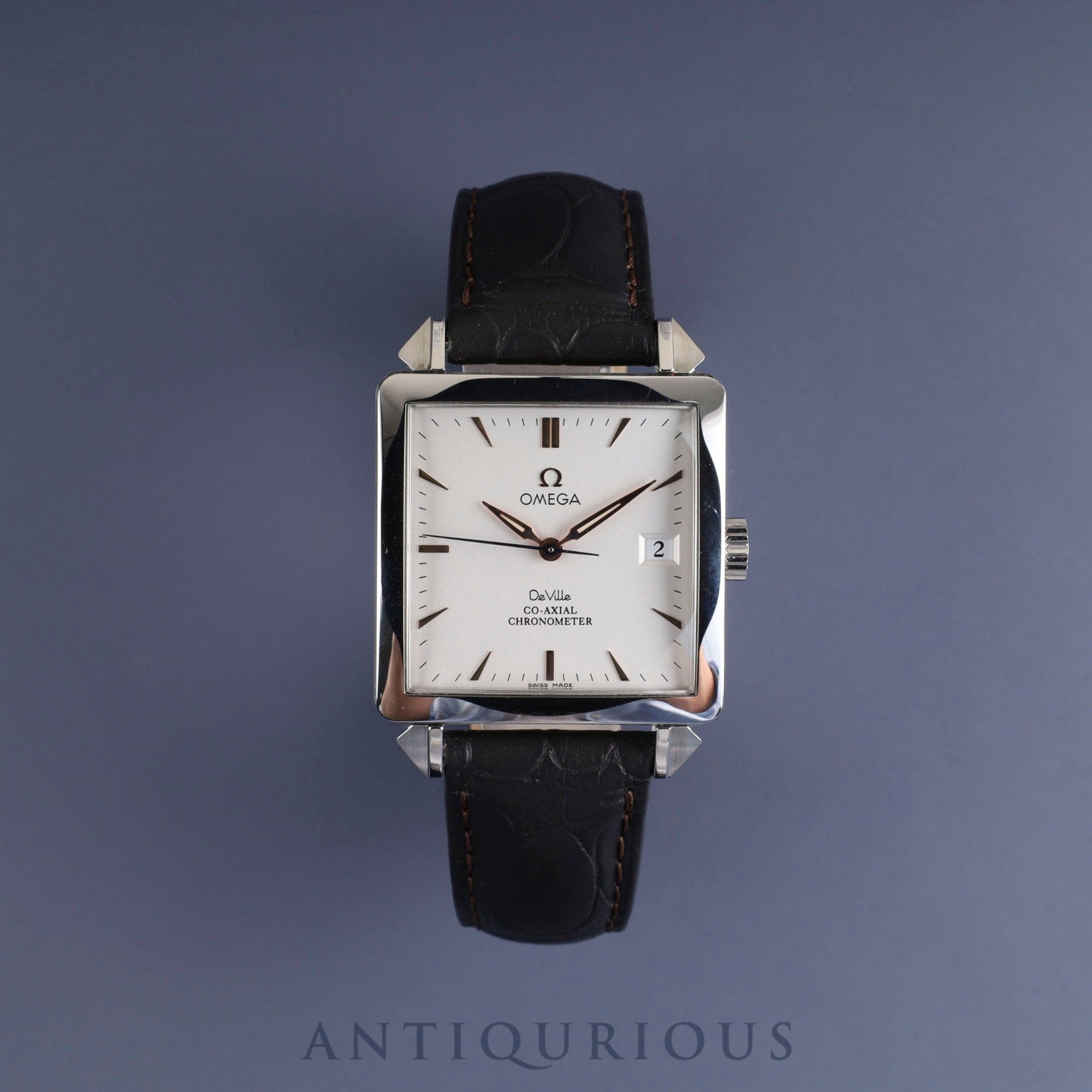 Omega De Ville De Ville Byzantium 7806.30.32 / 168.1305 Automatic Cal.2500C SS Genuine leather strap Genuine buckle (SS) Silver dial Limited to 600 pieces Box Booklet Overhauled