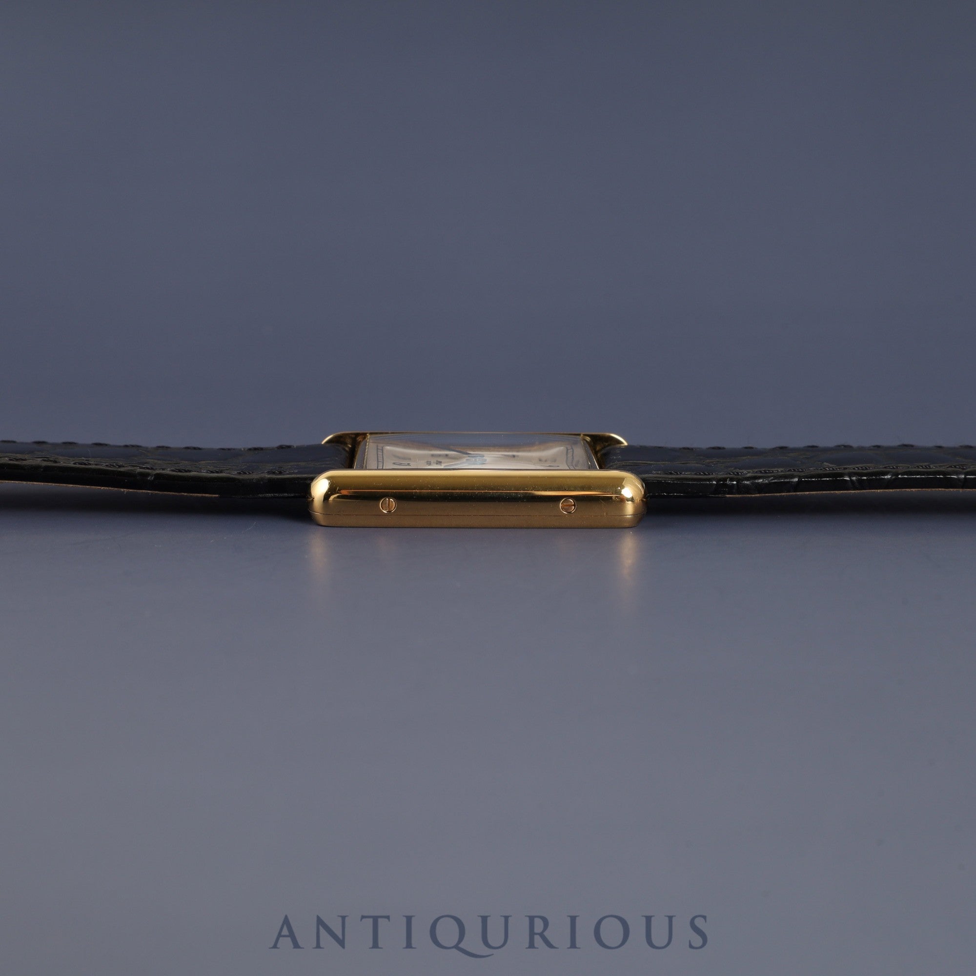 カルティエ マストタンク LM 590005 クォーツ SV925 革 純正尾錠(GP)アラビア文字盤 カルティエブティックにてコンプリートサービス済み