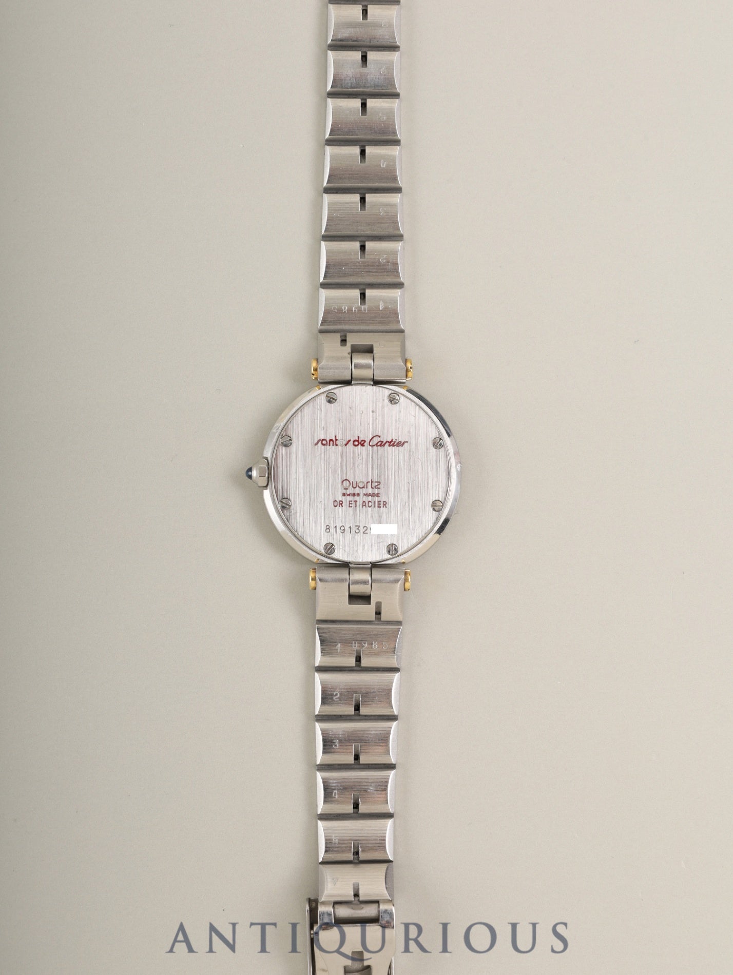 Cartier Santos Vendome SM 84038288 / 8191 Quartz Cal.81 SS/YG SS/YG White Roman Dial (SWISS marking) Overhauled