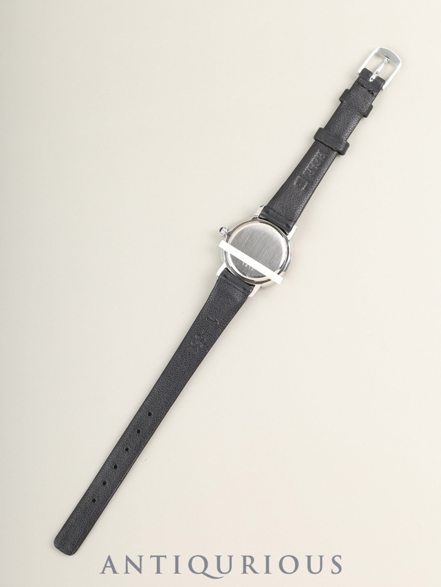 ボーム&メルシエ ラウンド 1612 手巻き SS 革 社外ピンバックル(SS) ブラック文字盤 オーバーホール済み