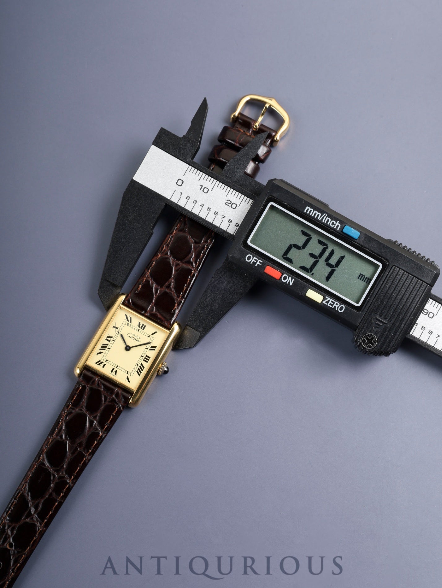カルティエ マストタンク LM 6 手巻き Cal.78-1 SV925 革 純正ピンバックル(GP)アイボリー文字盤(SWISS表記) オーバーホール済み 新品仕上げ済み