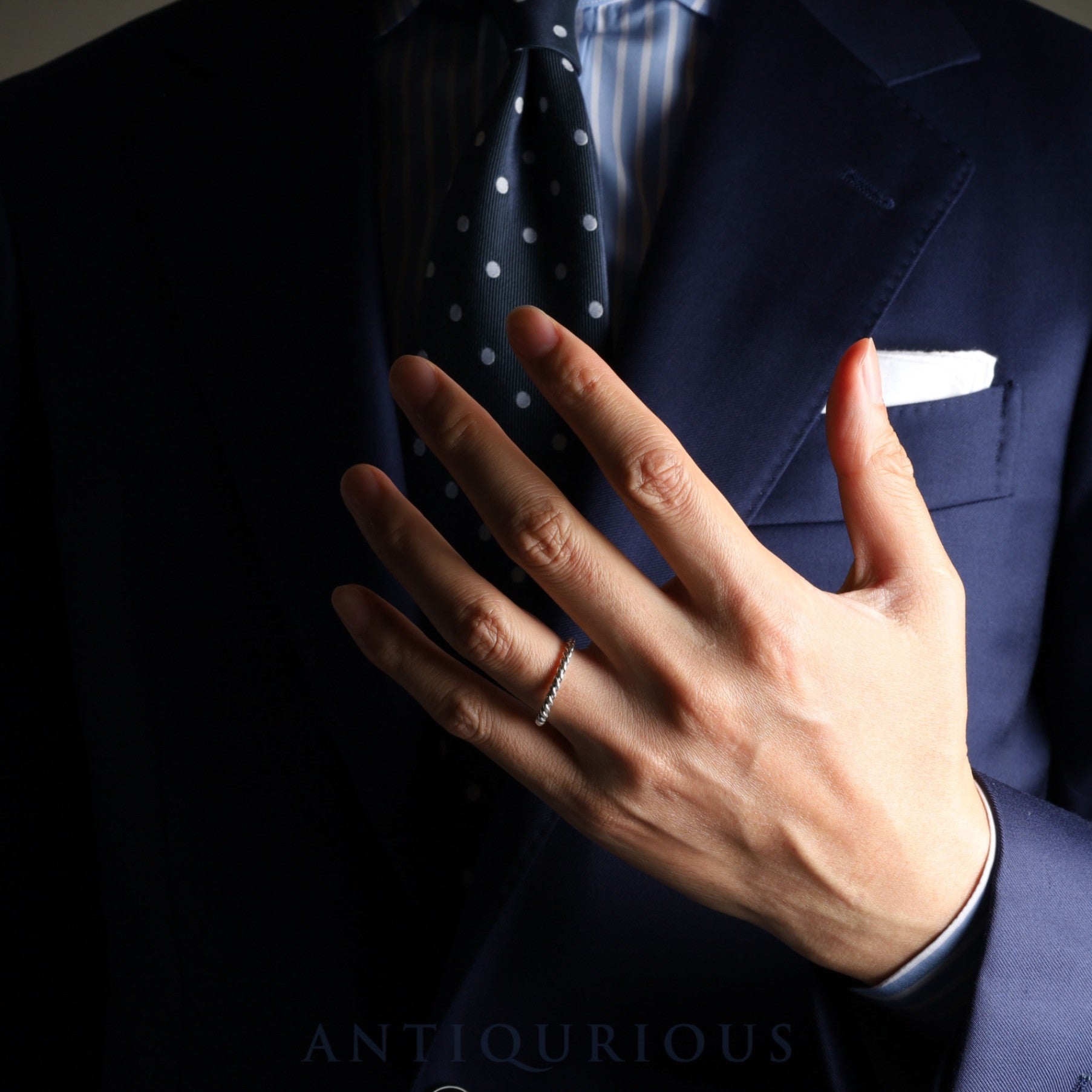 ティファニー リング ツイスト スターリングシルバー 約15.5号 箱 保存袋