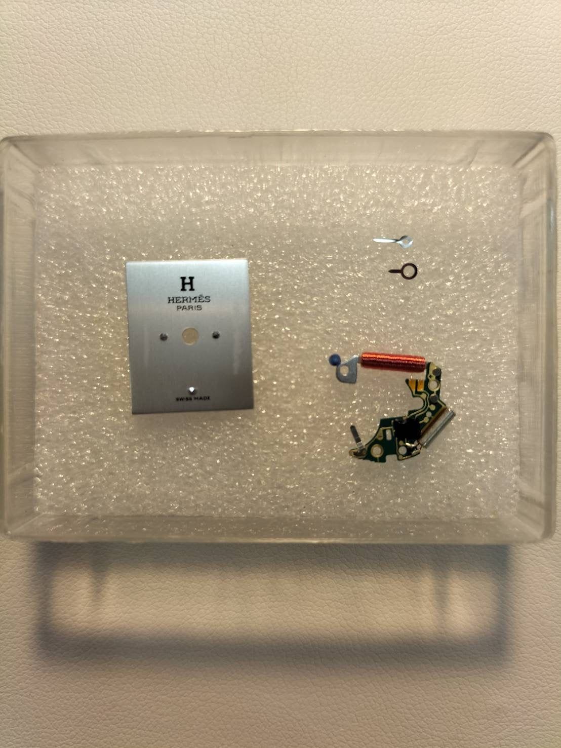 Hermes Kelly Watch KE1.210 Quartz Cal.901.001 SS Genuine leather strap (□F stamp: 2002) Genuine buckle (SS) Silver dial Box Booklet Card Warranty (2004) Overhauled