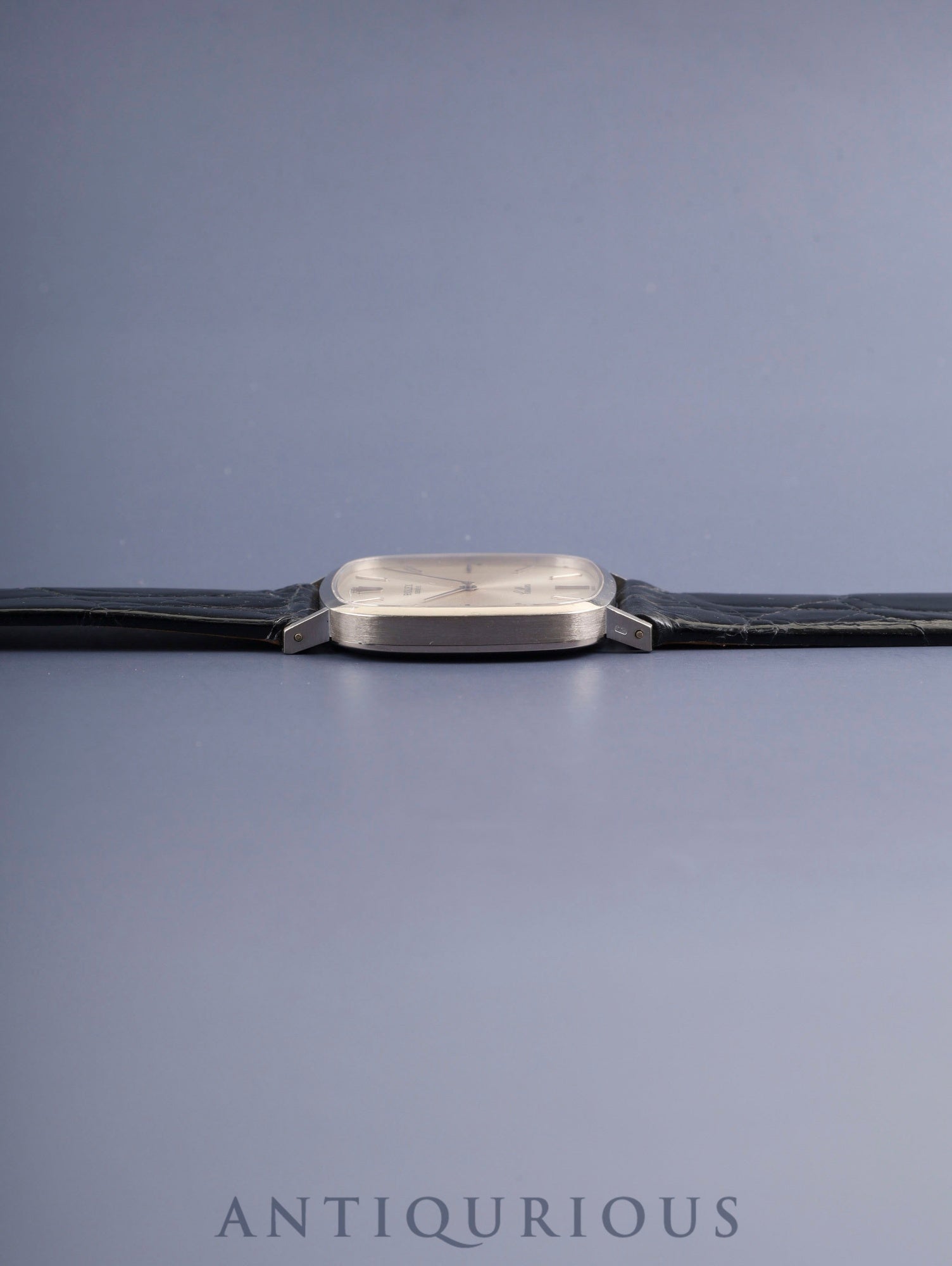 ロレックス チェリーニ 4114 手巻き Cal.1600 革 750WG 純正ピンバックル(SS)シルバー文字盤 42番台(1974年) オーバーホール済み