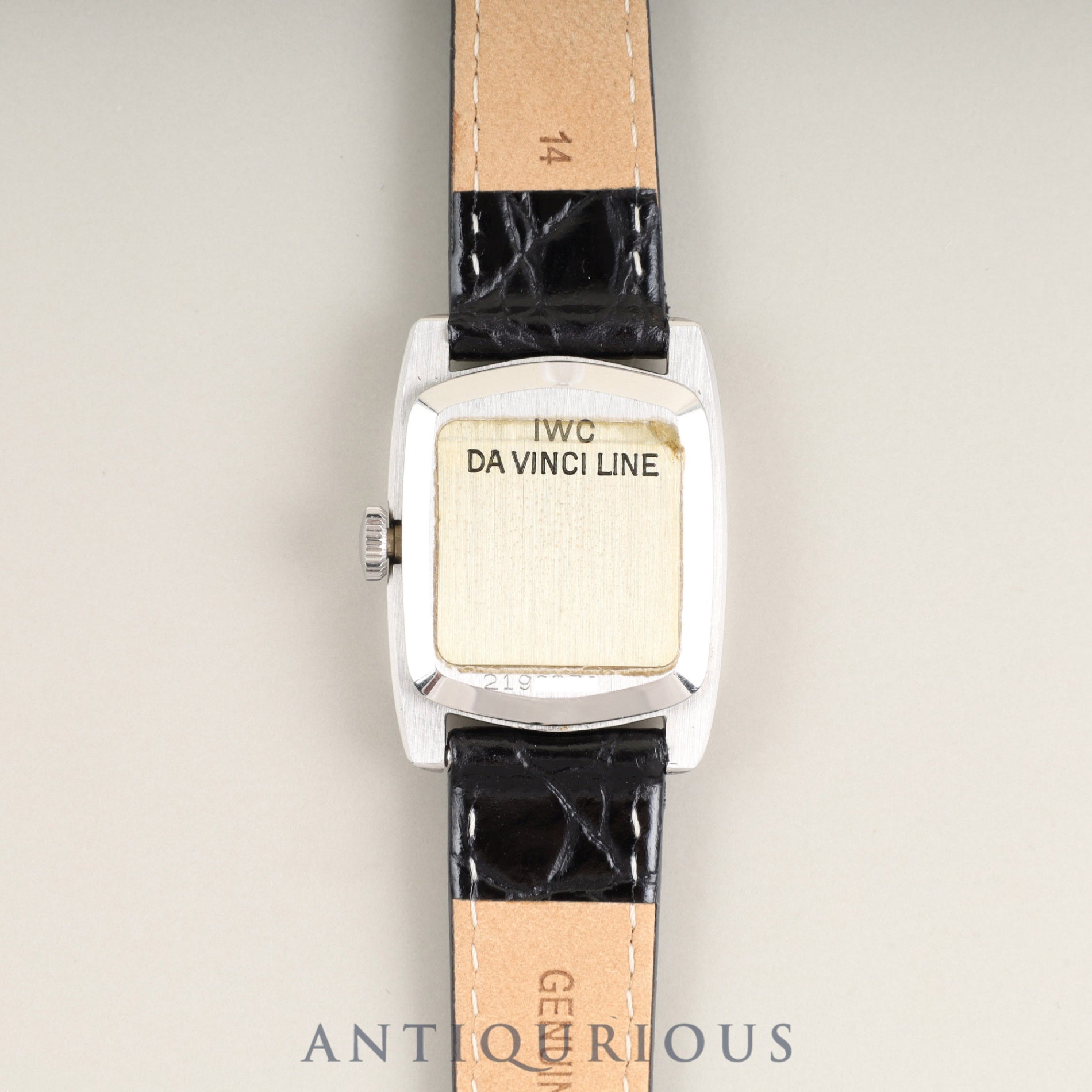 アイダブリュシー ダヴィンチライン 手巻き Cal.- SS 革 純正尾錠(SS)ブラック文字盤 オーバーホール済み