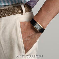 ジャガー・ルクルト タンク 615421 手巻き Cal.846 750YG ホワイトローマン文字盤 オーバーホール済み